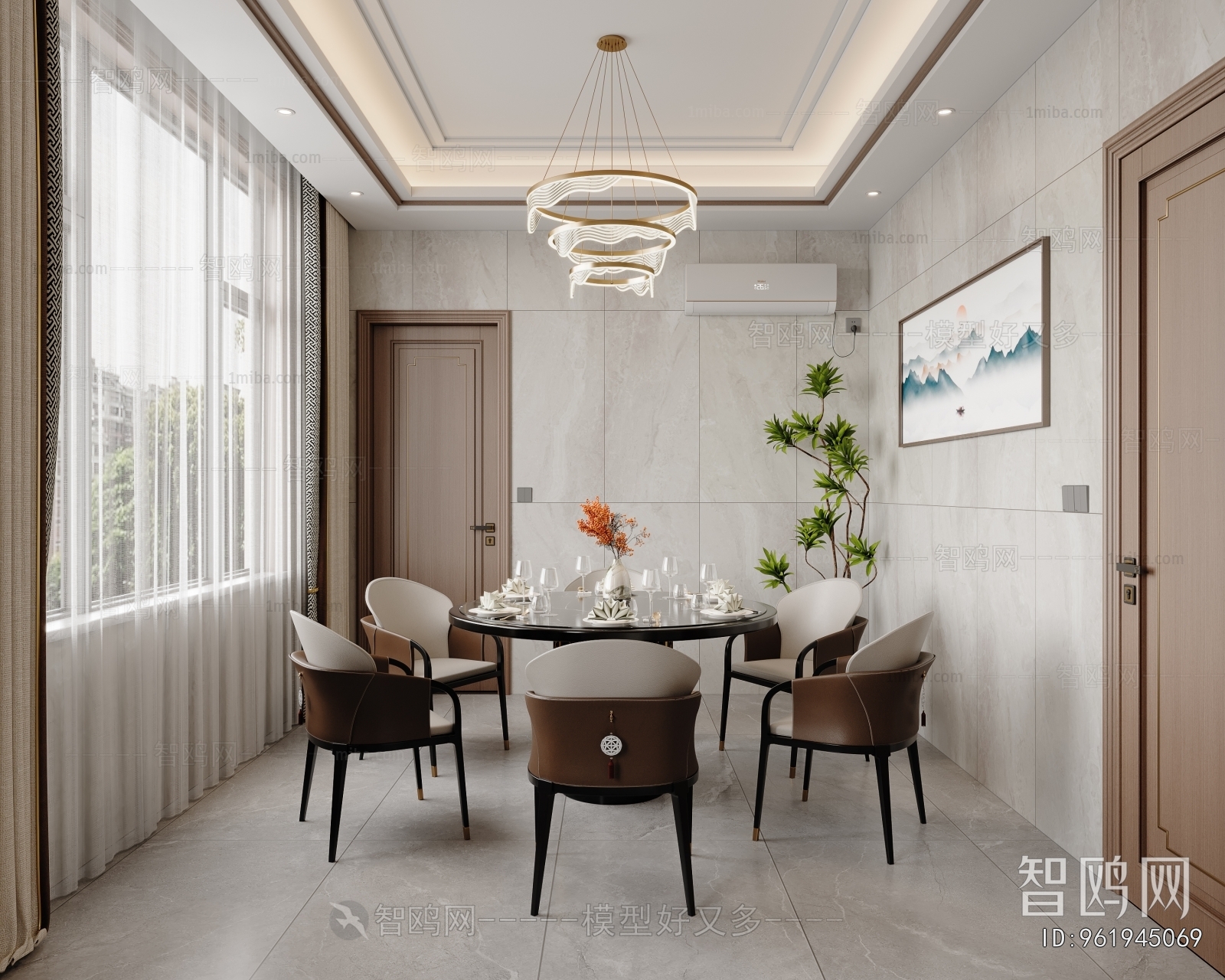 New Chinese Style Dining Room