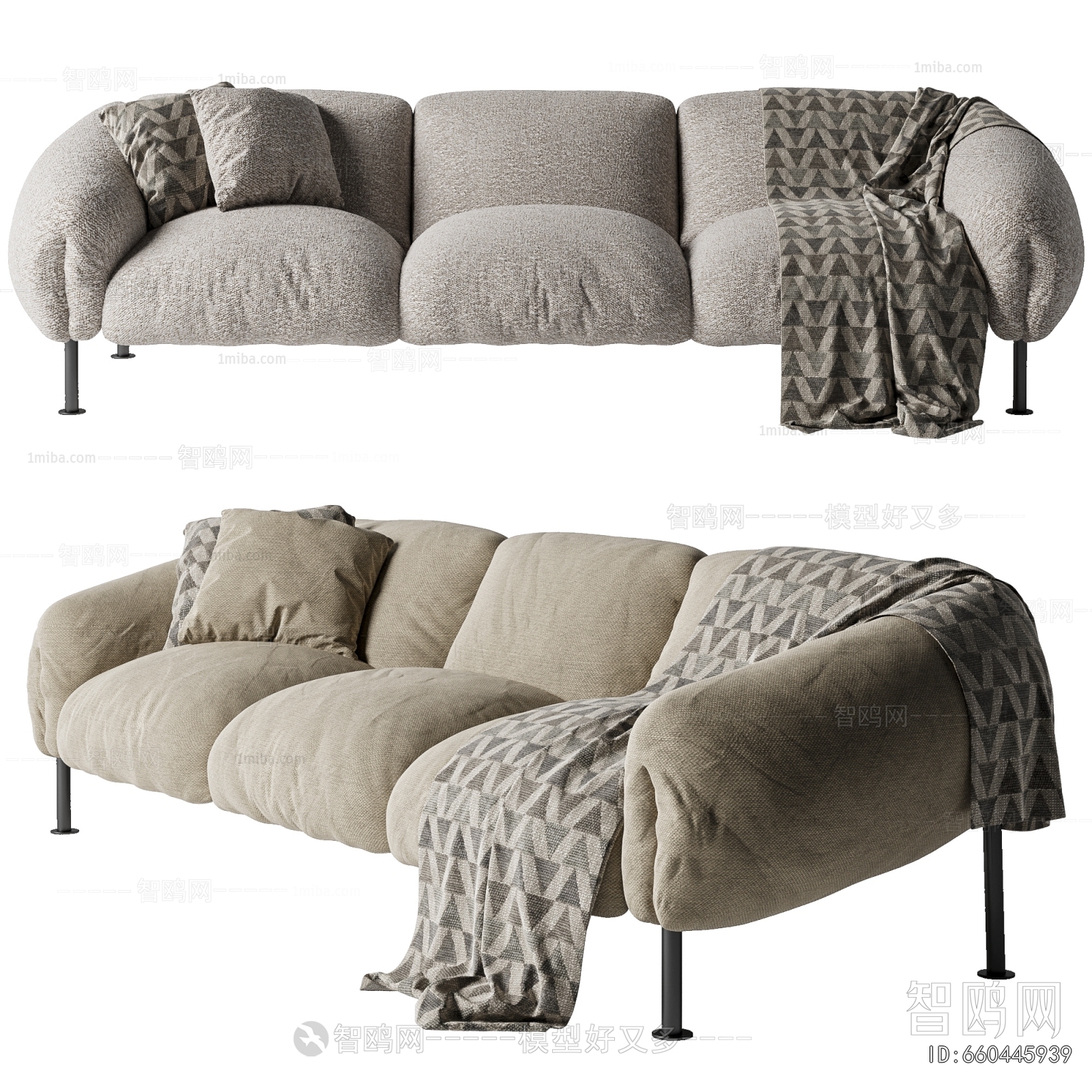 Modern Three-seat Sofa