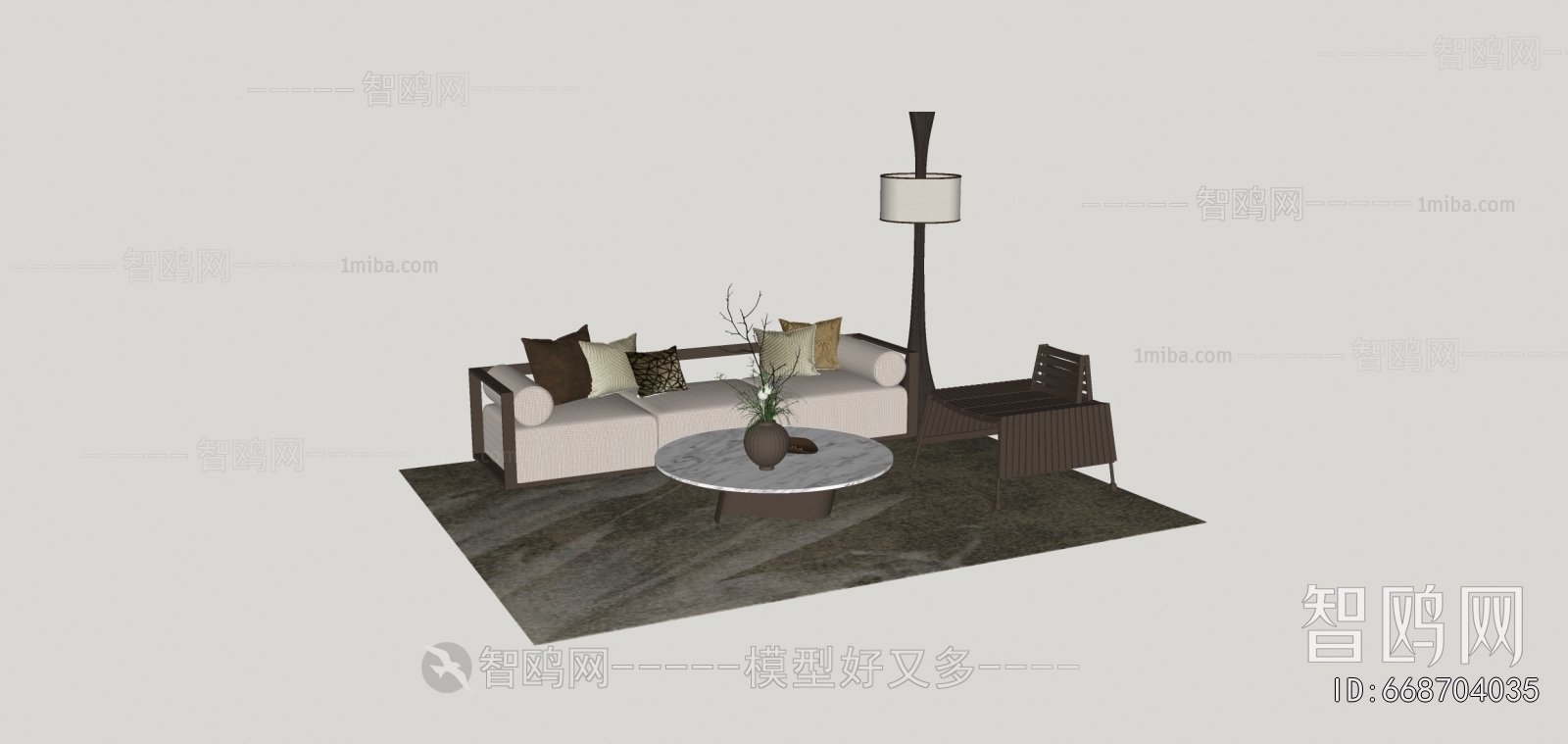 New Chinese Style Sofa Combination