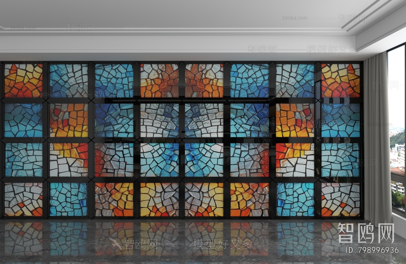 Modern Glass Screen Partition