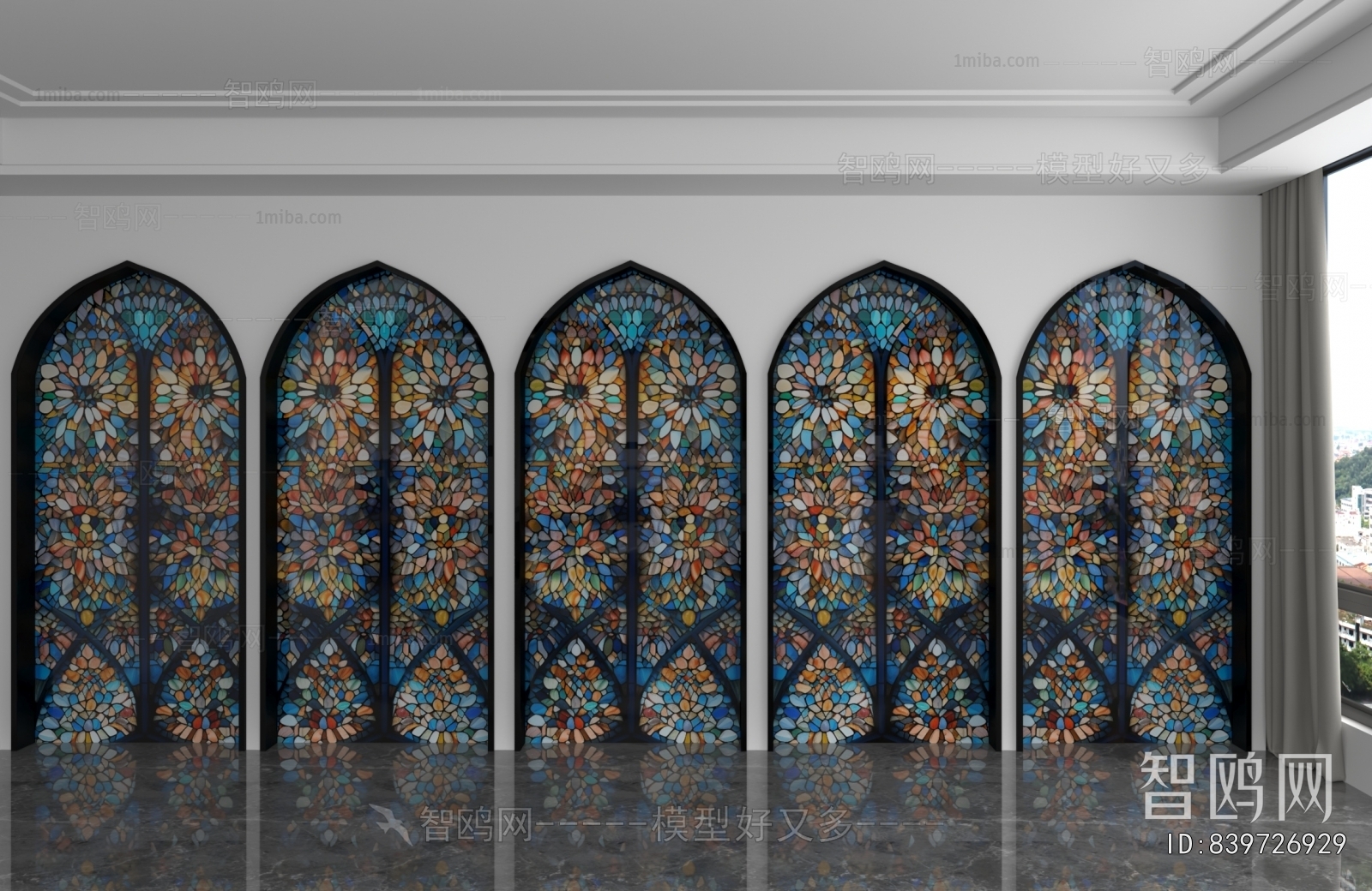 Simple European Style TV Wall