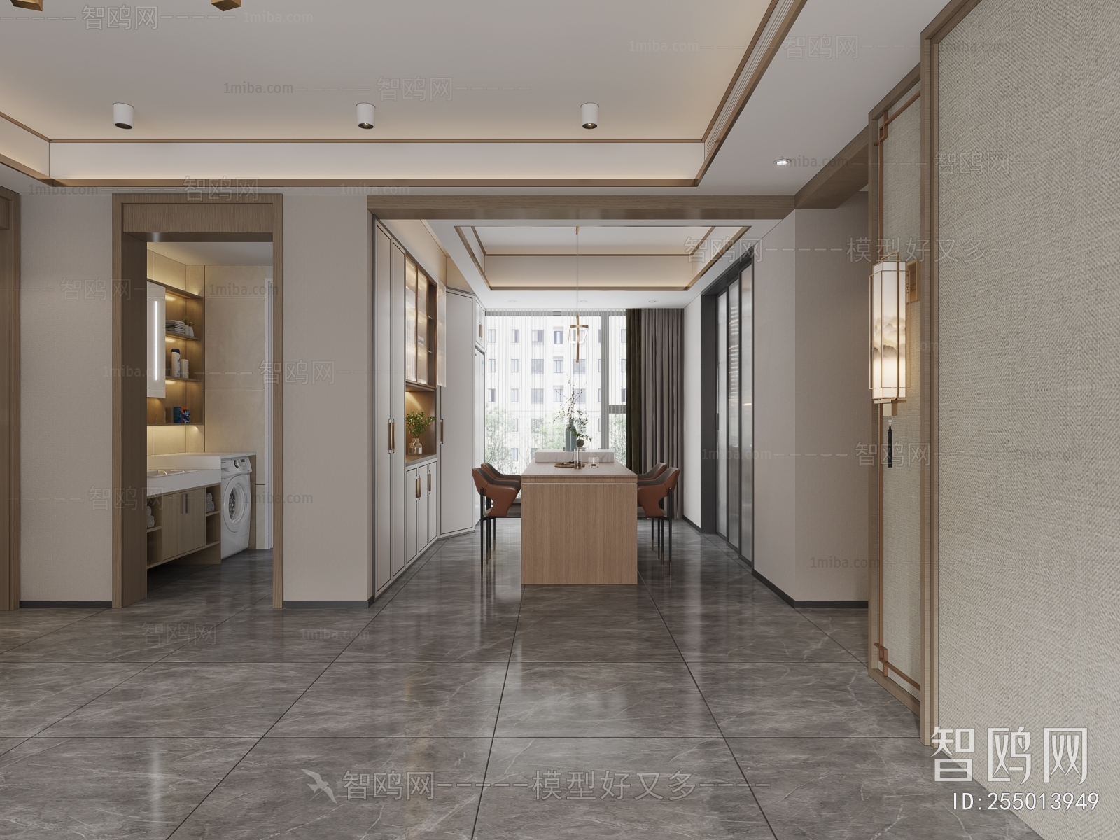 New Chinese Style A Living Room