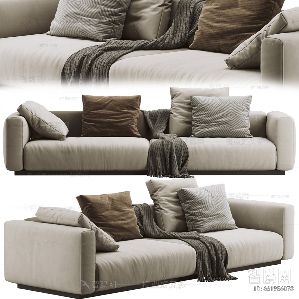 Modern Three-seat Sofa
