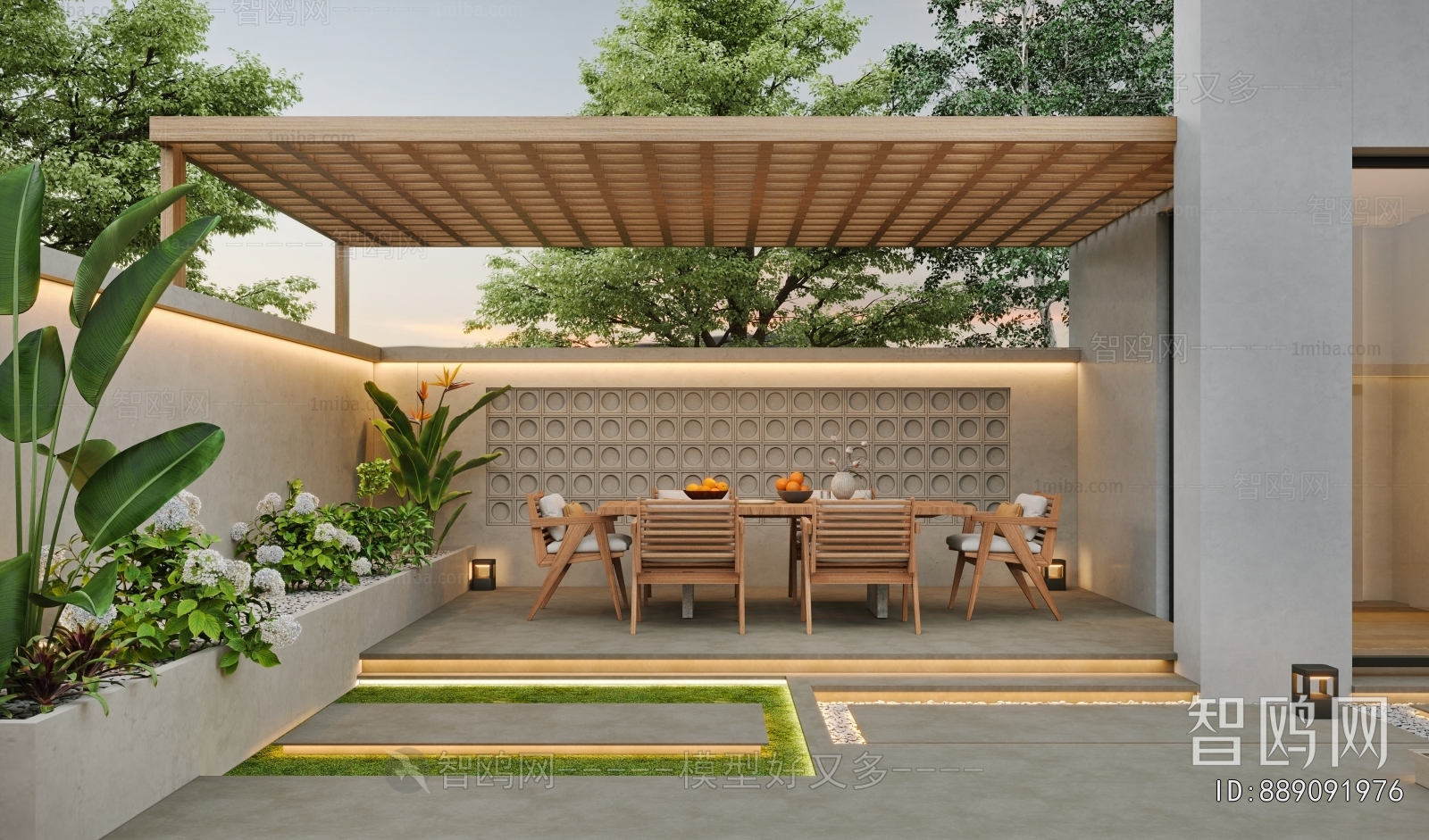 Modern Courtyard/landscape