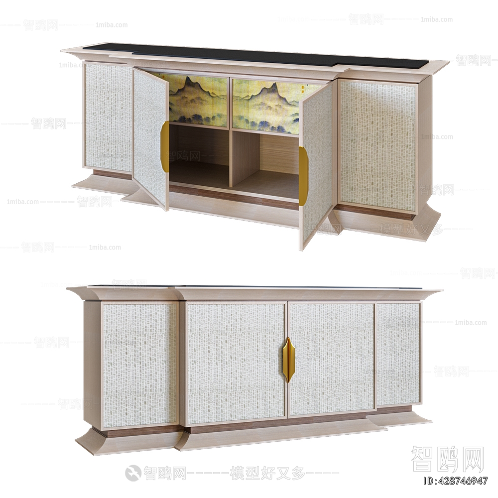 New Chinese Style TV Cabinet