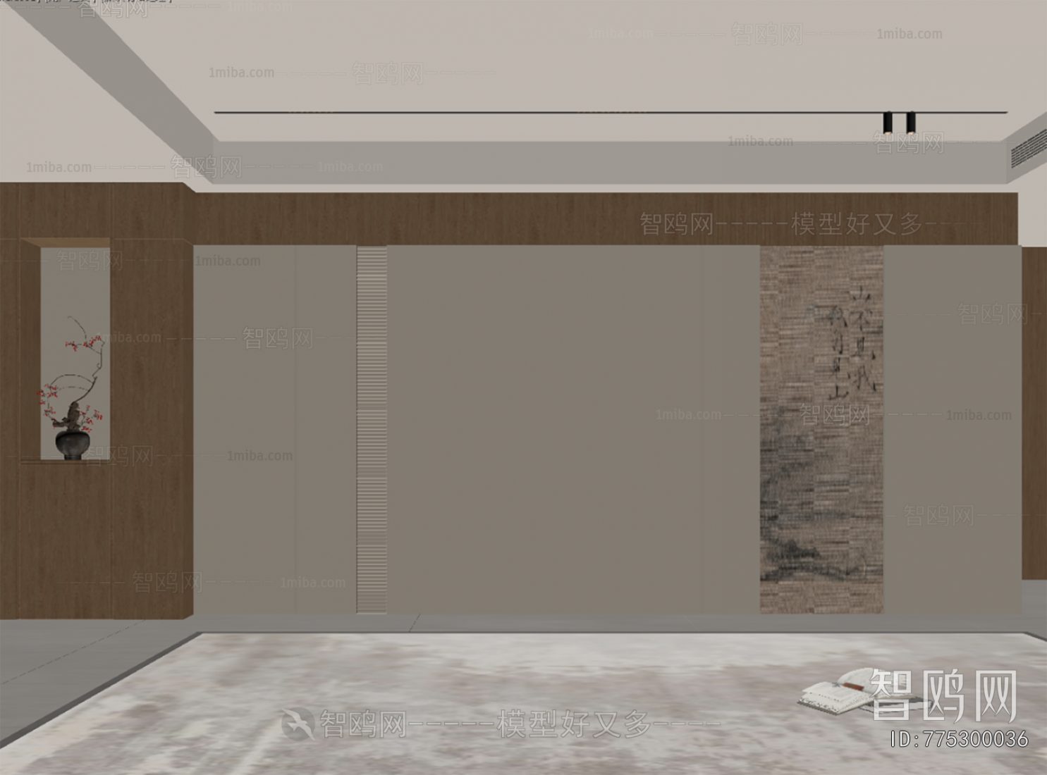 New Chinese Style TV Wall