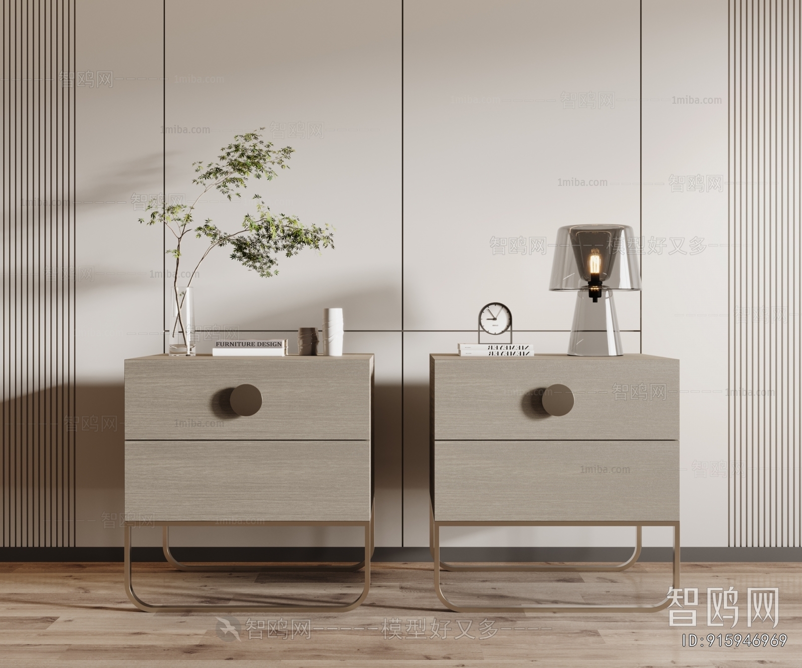 Modern Bedside Cupboard