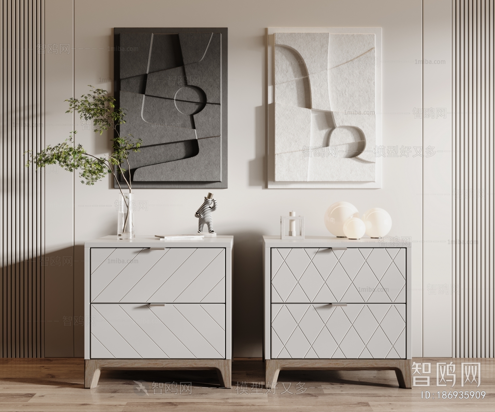 Modern Bedside Cupboard