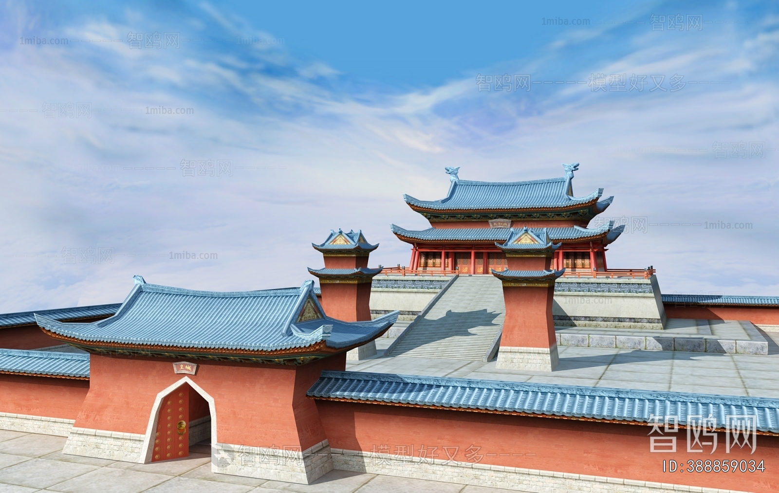 Chinese Style Ancient Architectural Buildings