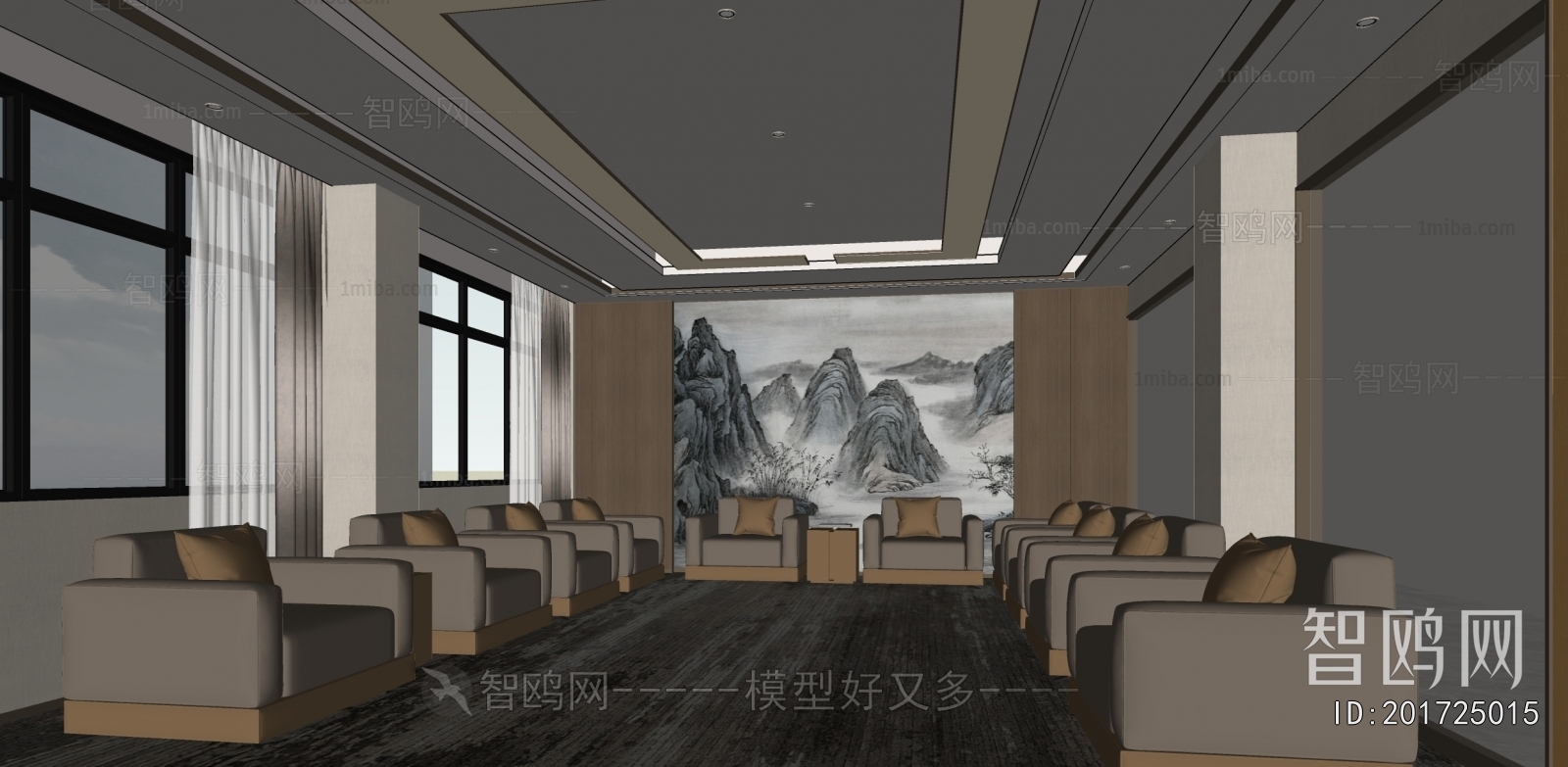 New Chinese Style Reception Room