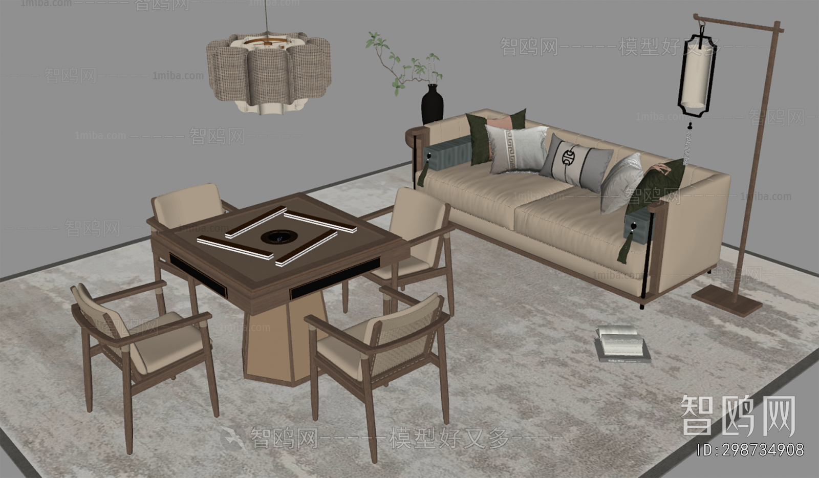 New Chinese Style Mahjong Tables And Chairs