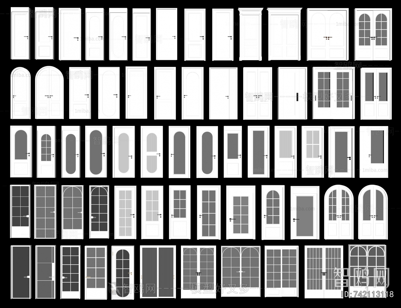 French Style Single Door