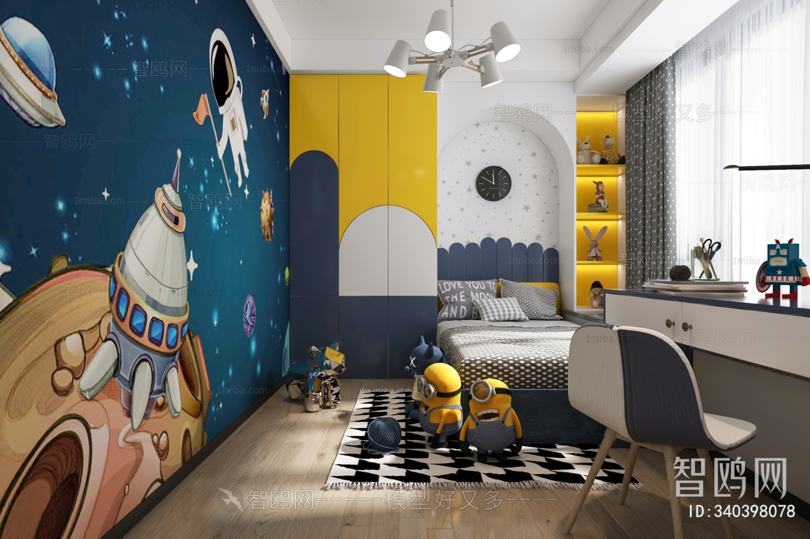 Modern Boy's Room And Son's Room