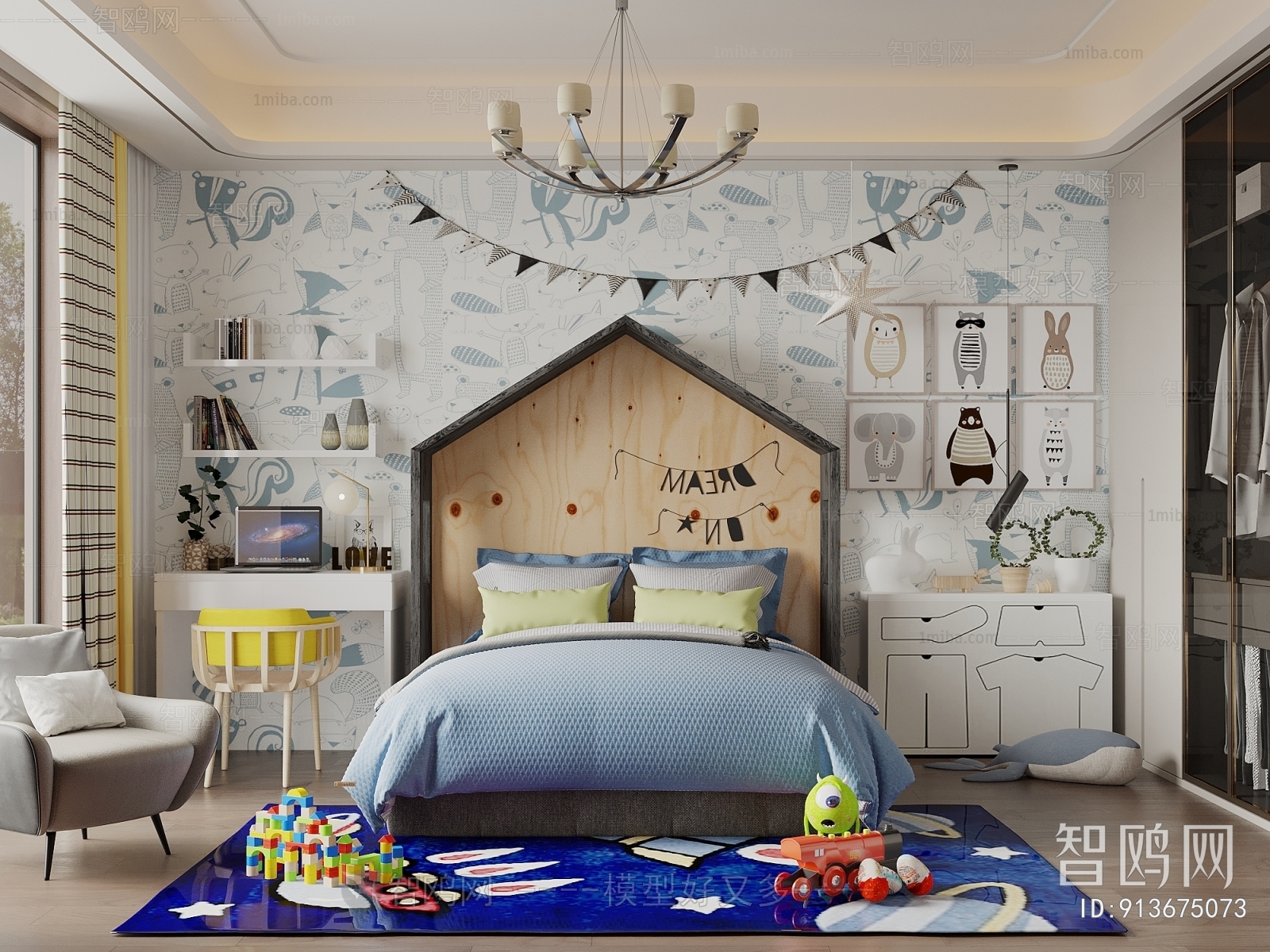 Modern Boy's Room And Son's Room
