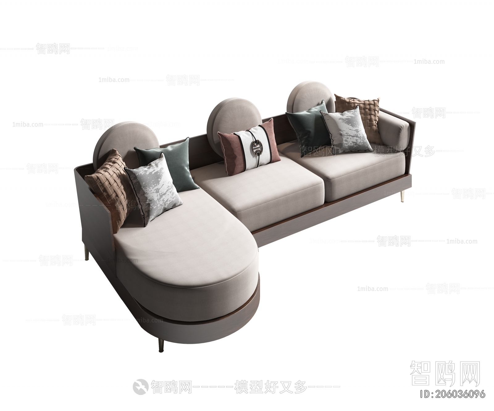 New Chinese Style Corner Sofa