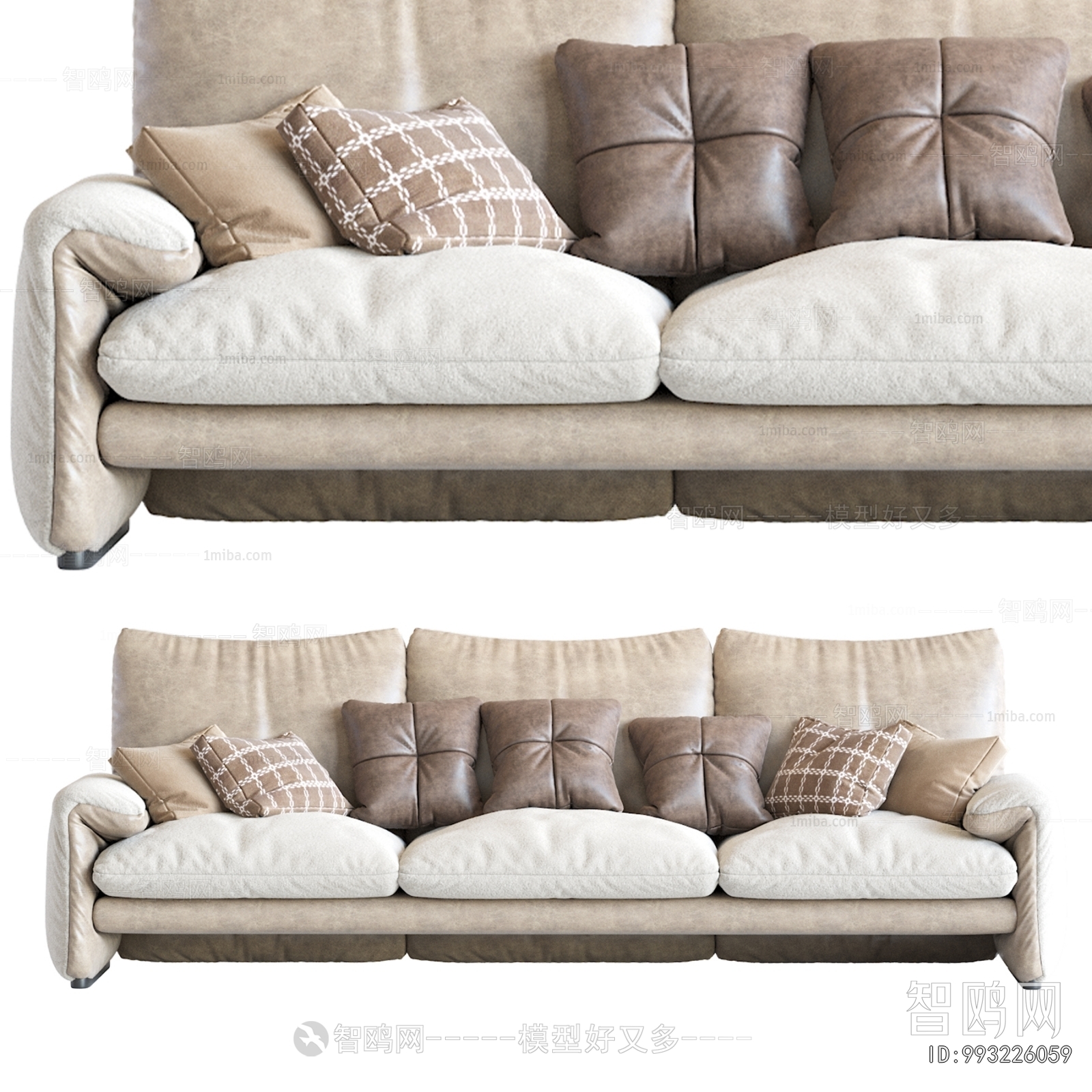 Modern Three-seat Sofa