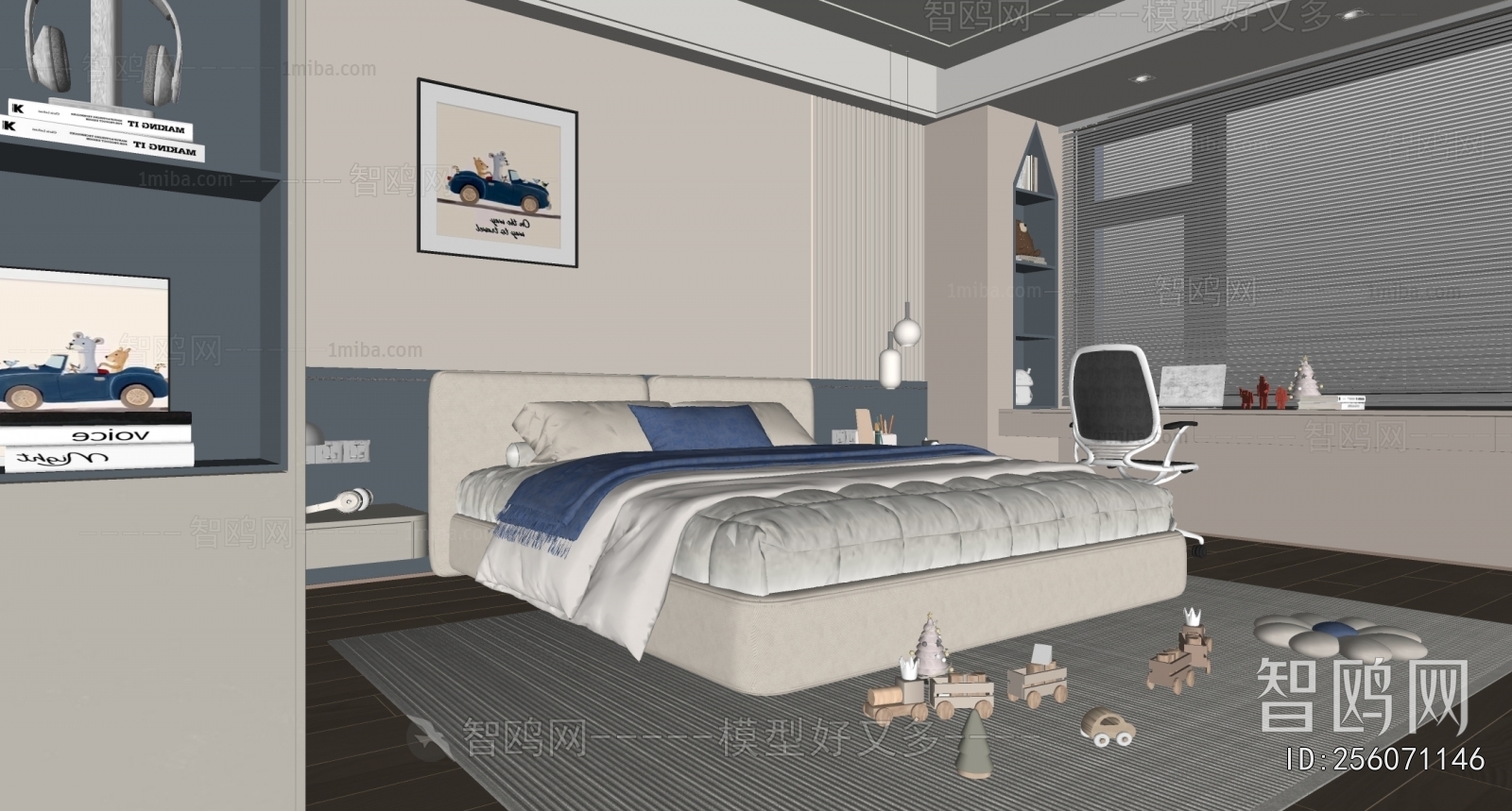 Modern Boy's Room And Son's Room