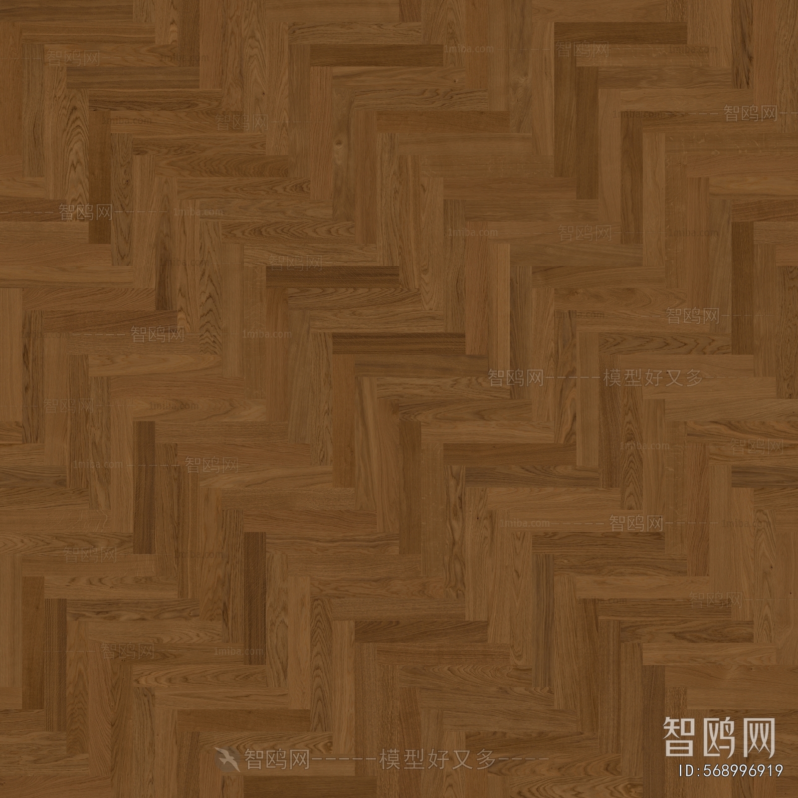 现代高清棕色人字形拼花地板
