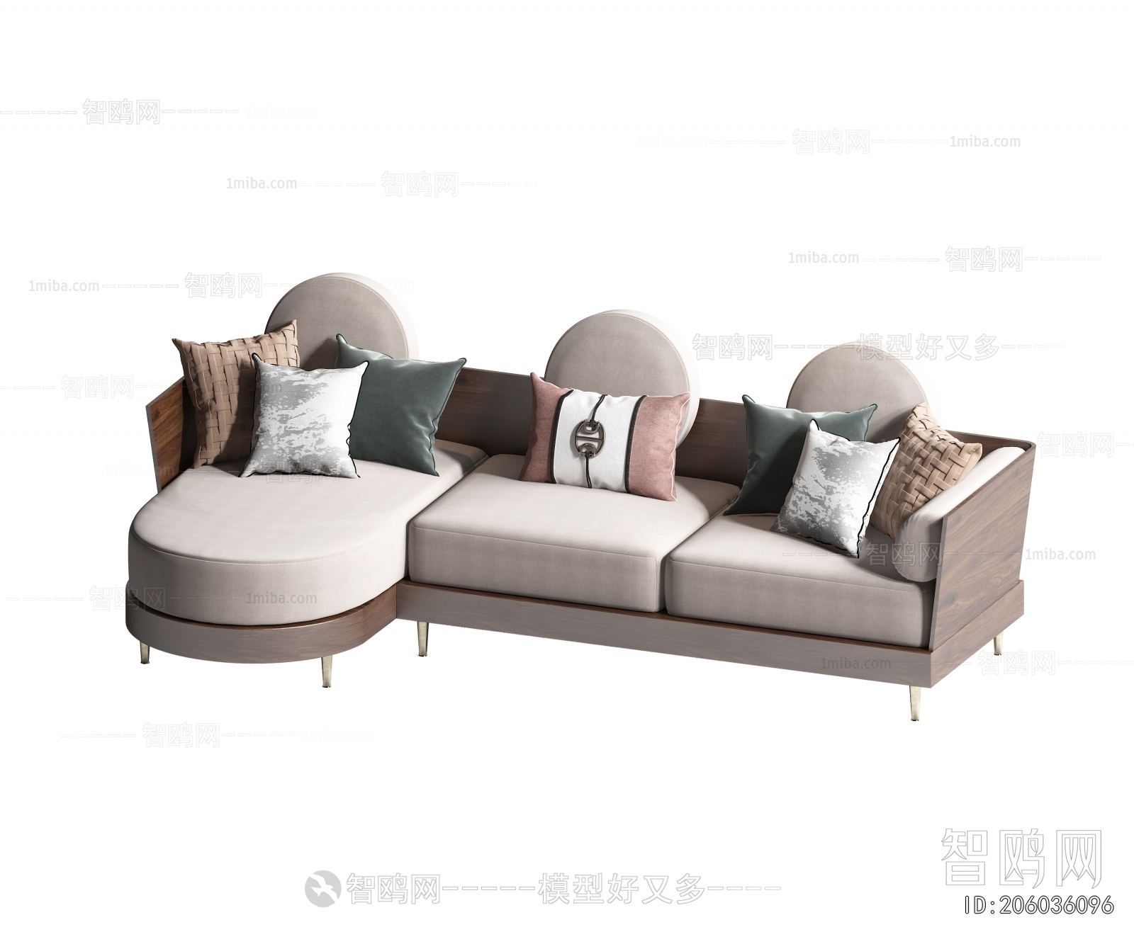 New Chinese Style Corner Sofa