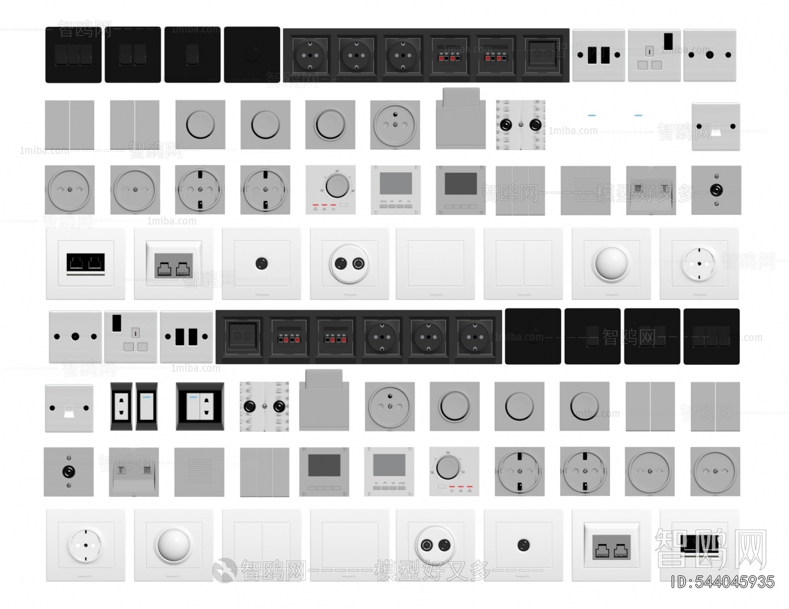 Modern Switch Socket Panel