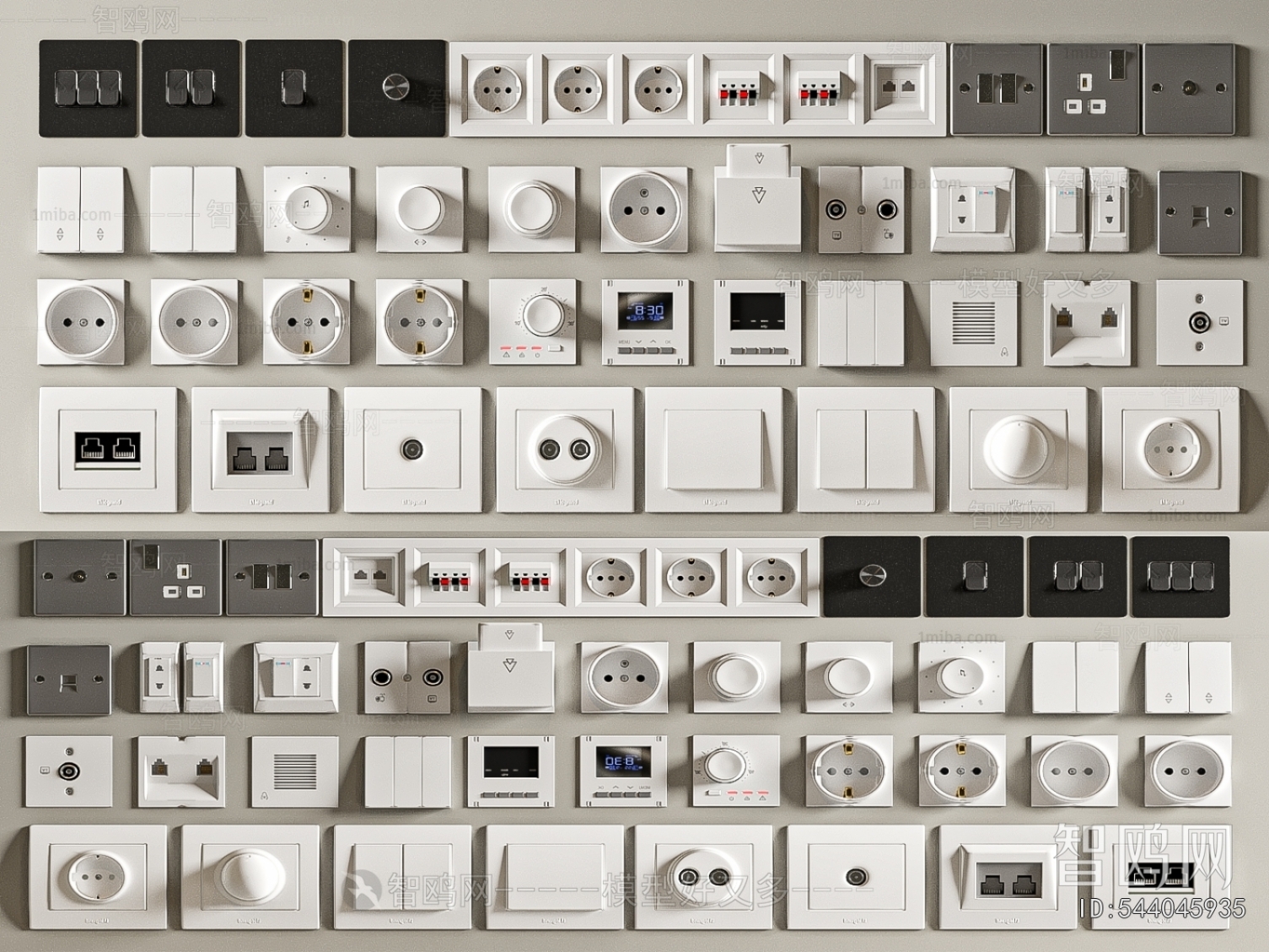 Modern Switch Socket Panel