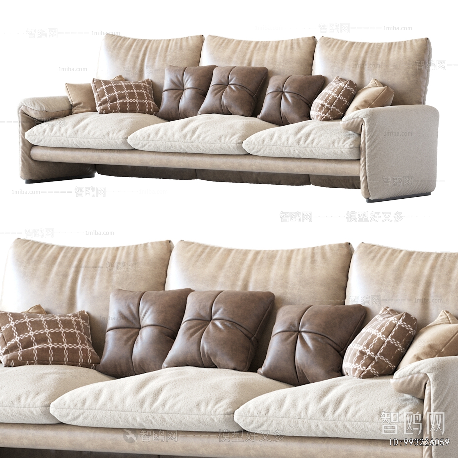 Modern Three-seat Sofa