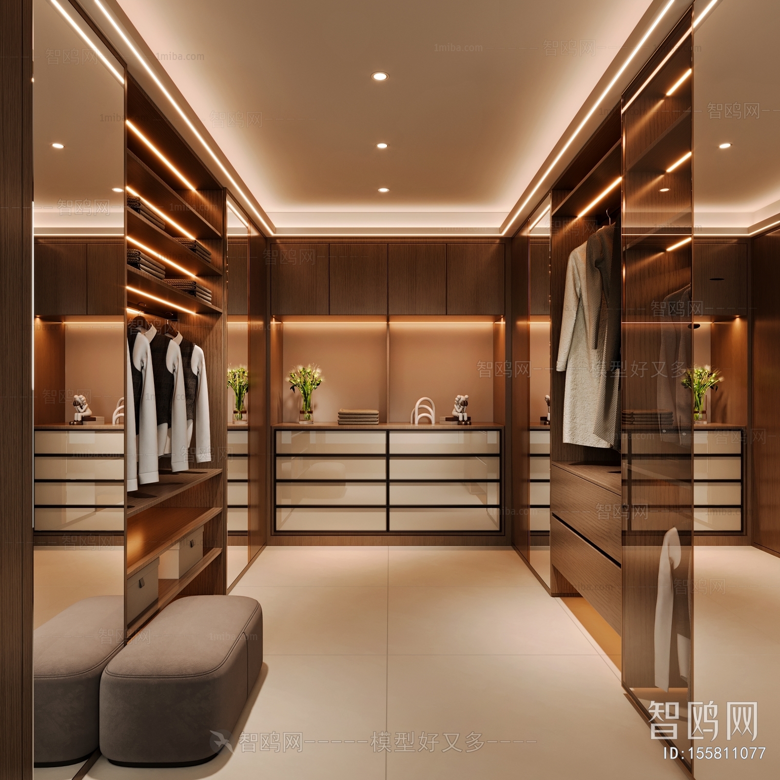 Modern Clothes Storage Area