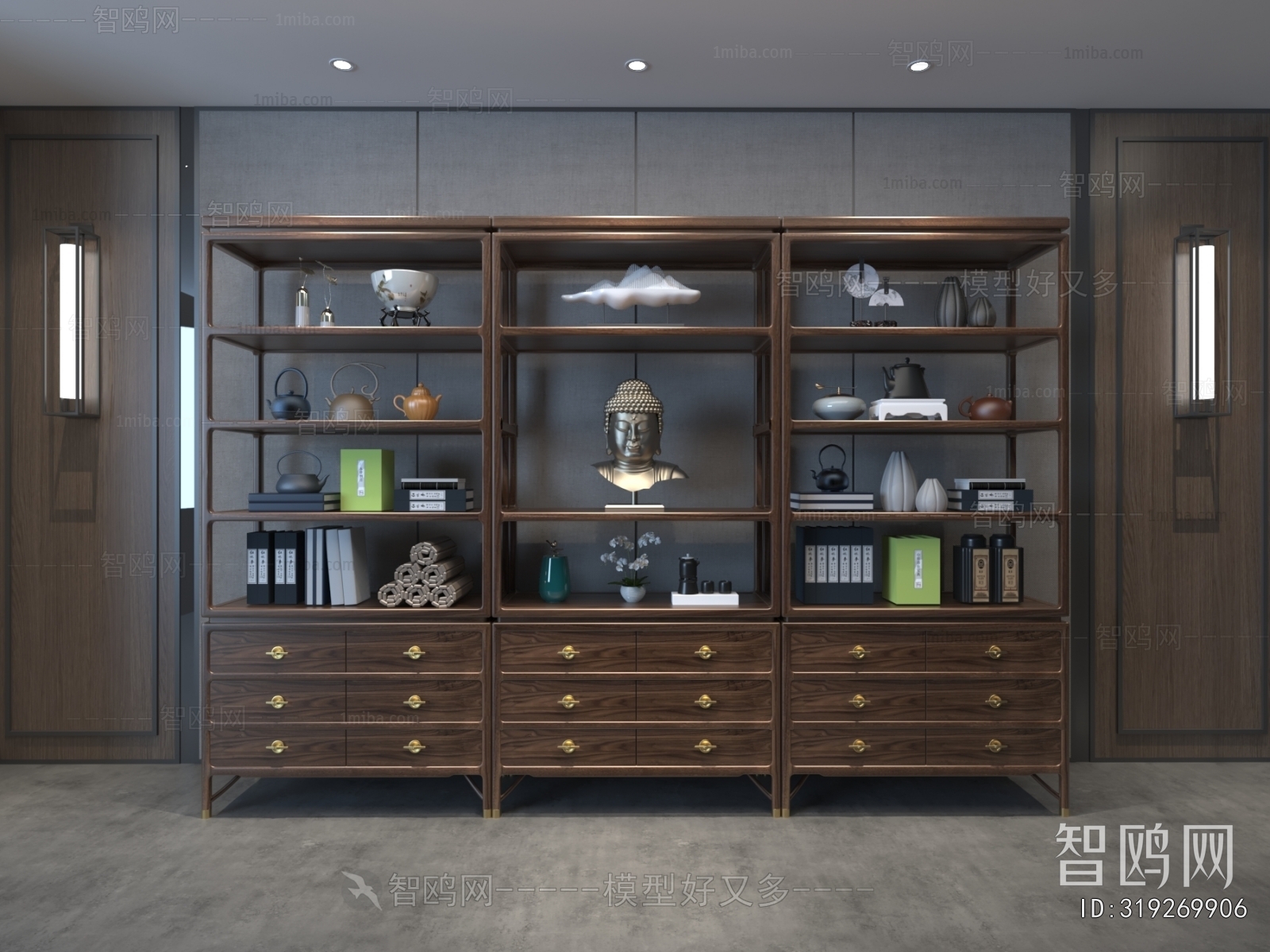 New Chinese Style Bookshelf