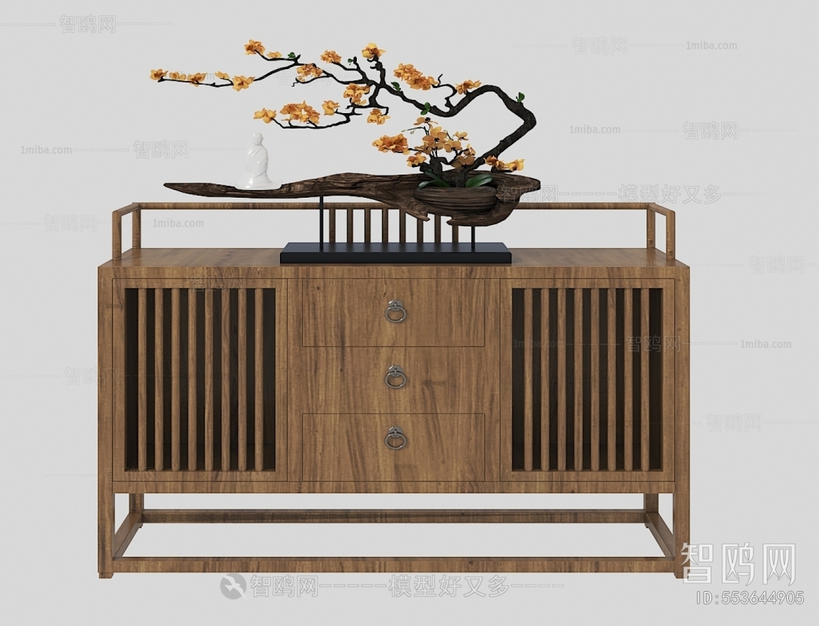 New Chinese Style Side Cabinet