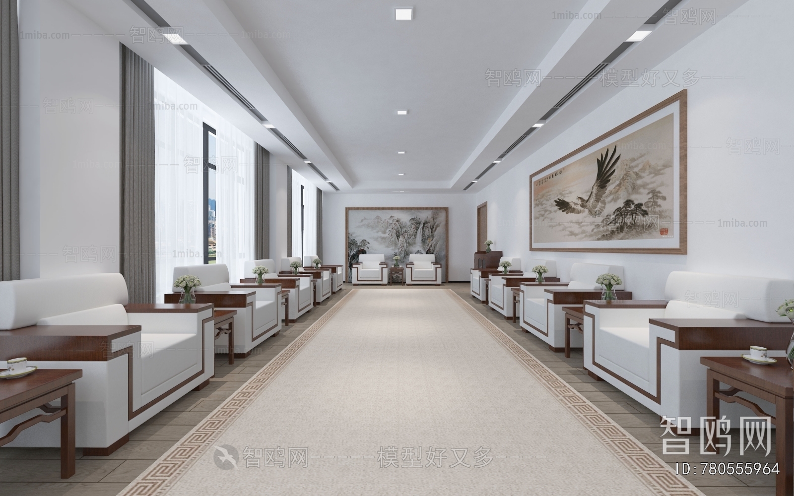 New Chinese Style Reception Room