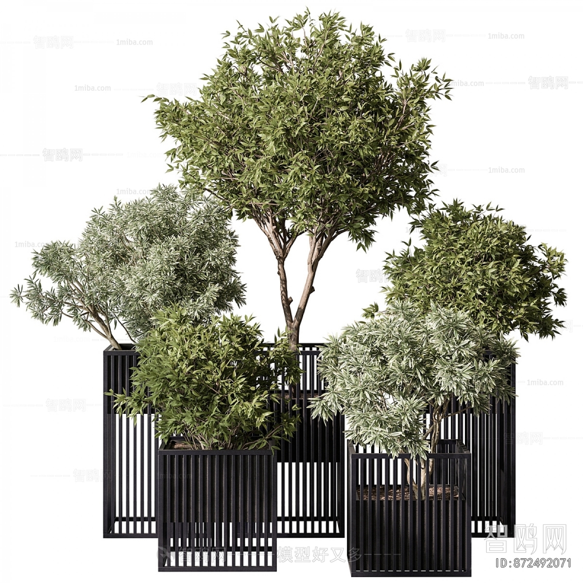 Modern Ground Green Plant Potted Plants