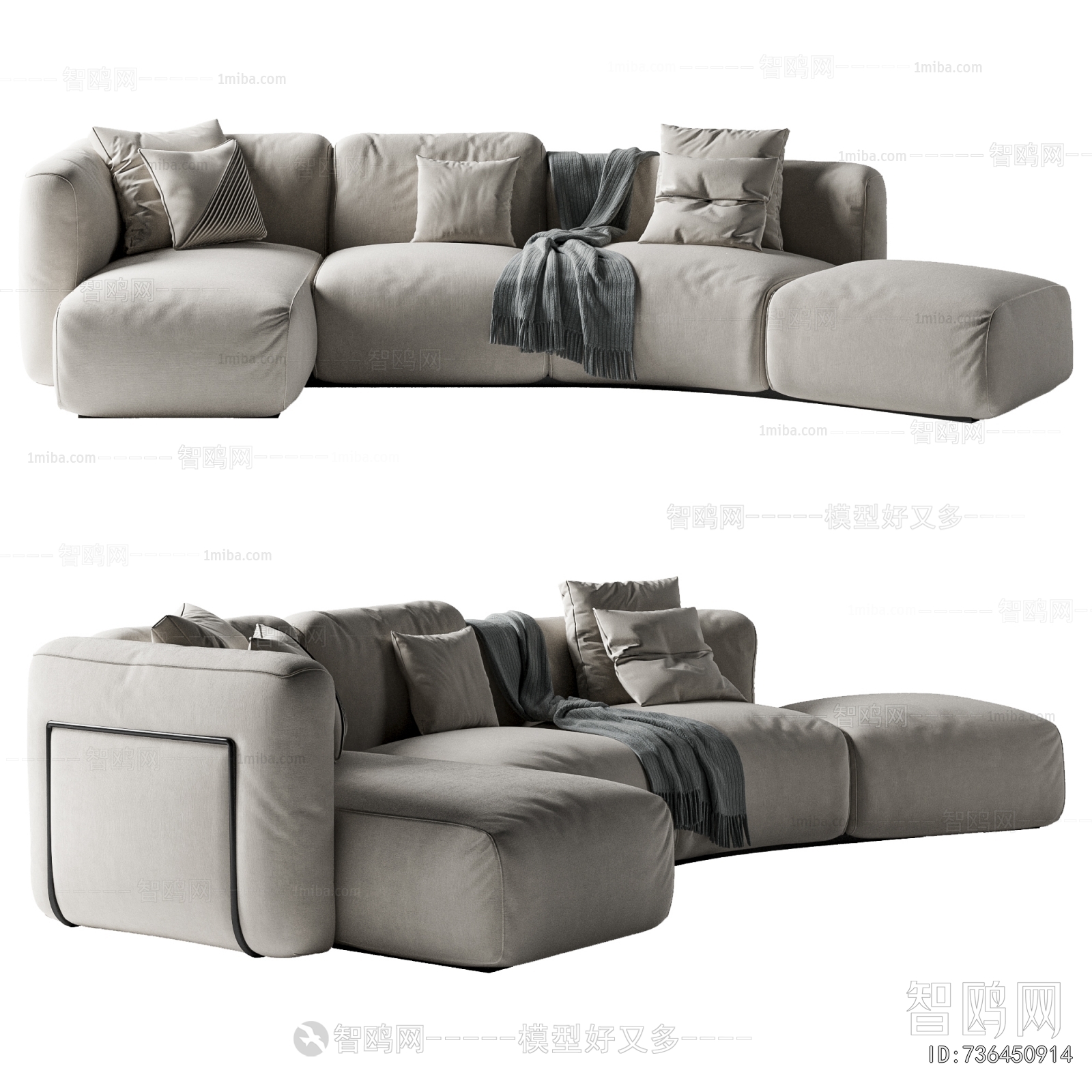 Modern Nordic Style Simple Style Corner Sofa