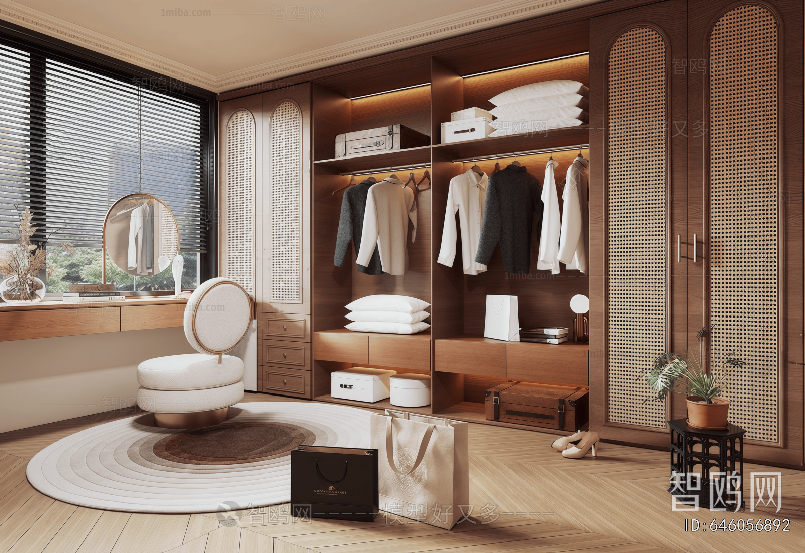 Modern Clothes Storage Area