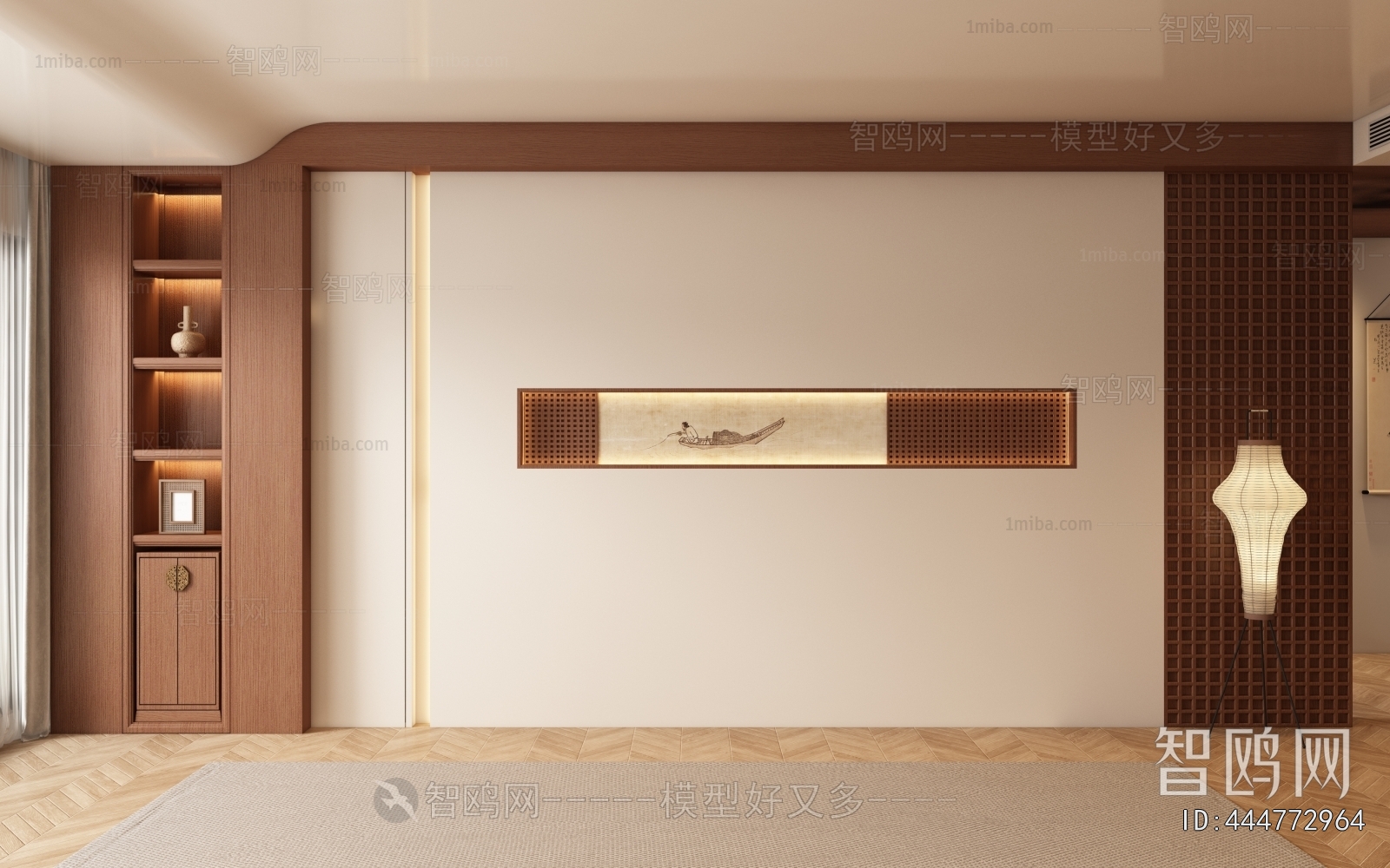 New Chinese Style TV Wall