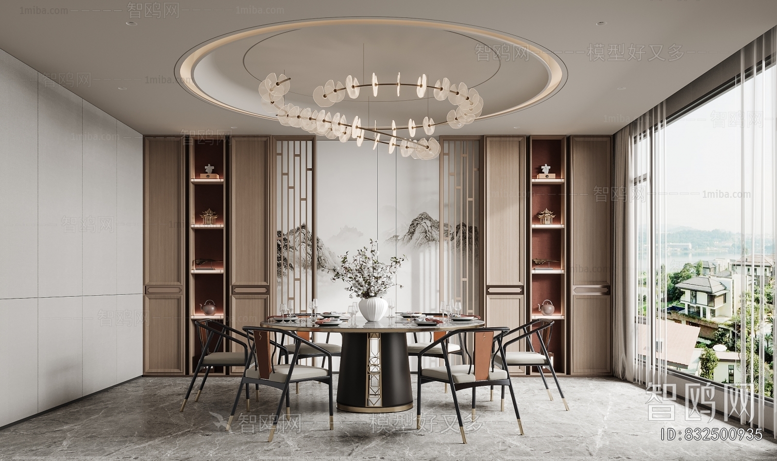 New Chinese Style Dining Room