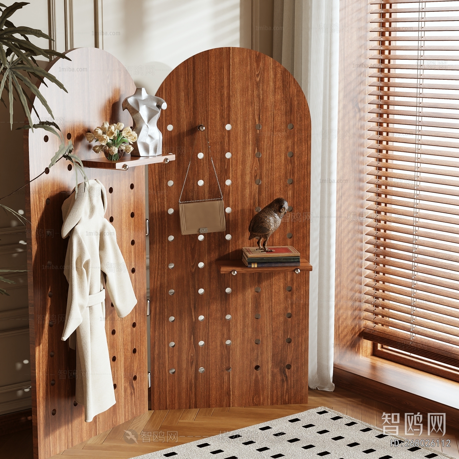 Modern Wooden Screen Partition
