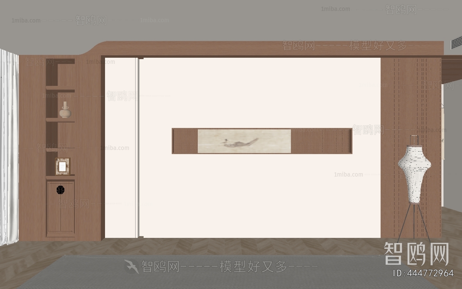 New Chinese Style TV Wall