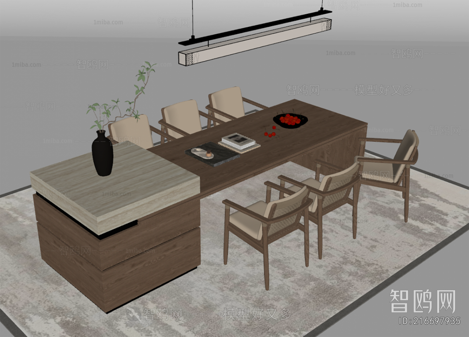 New Chinese Style Dining Table And Chairs