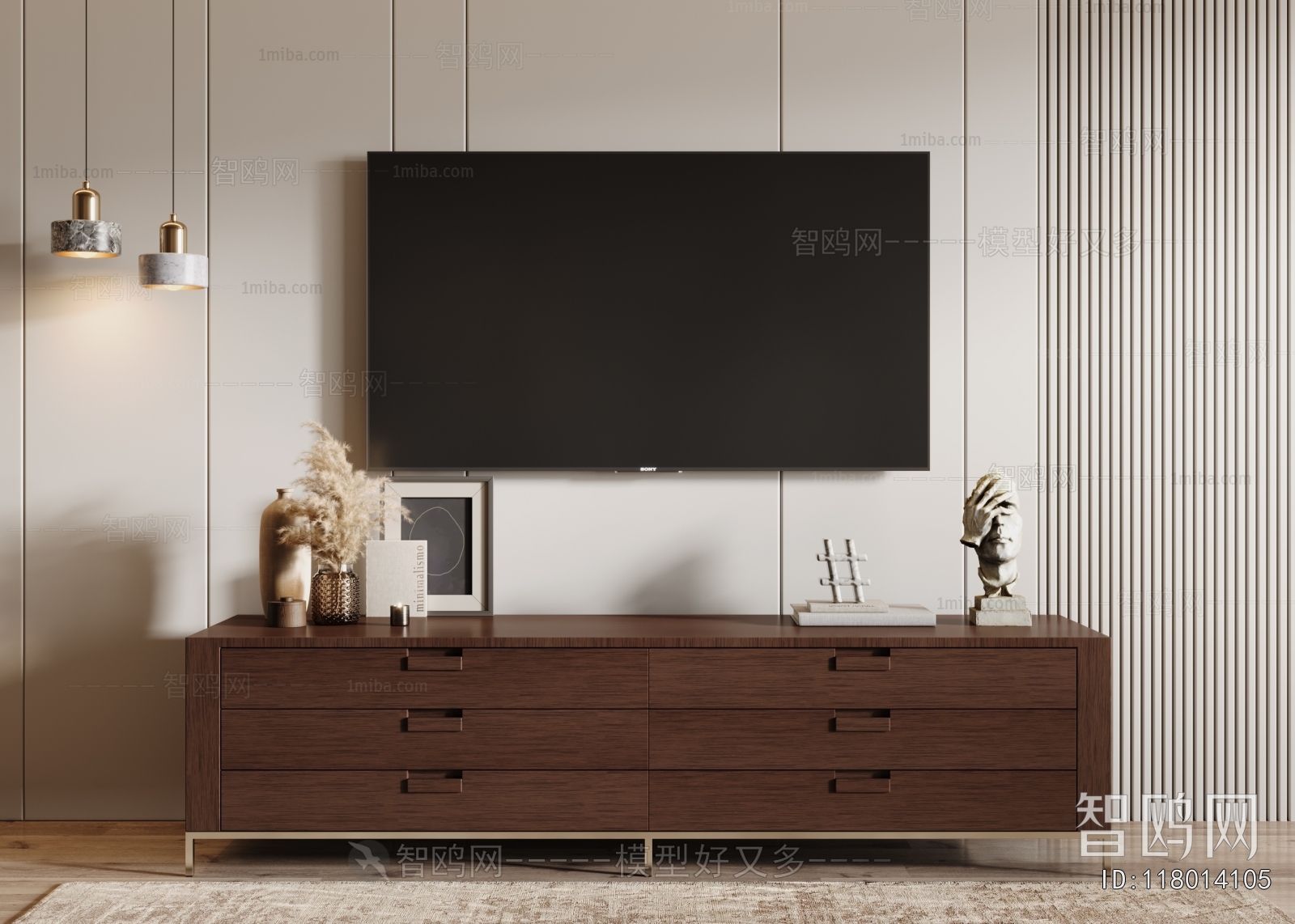 New Chinese Style TV Cabinet