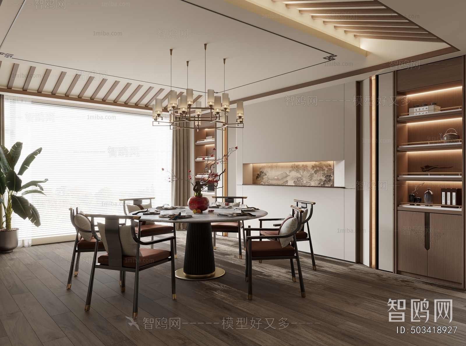 New Chinese Style Dining Room