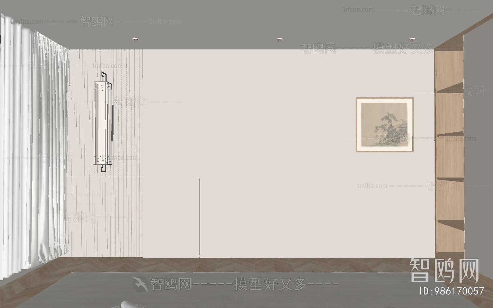 New Chinese Style TV Wall