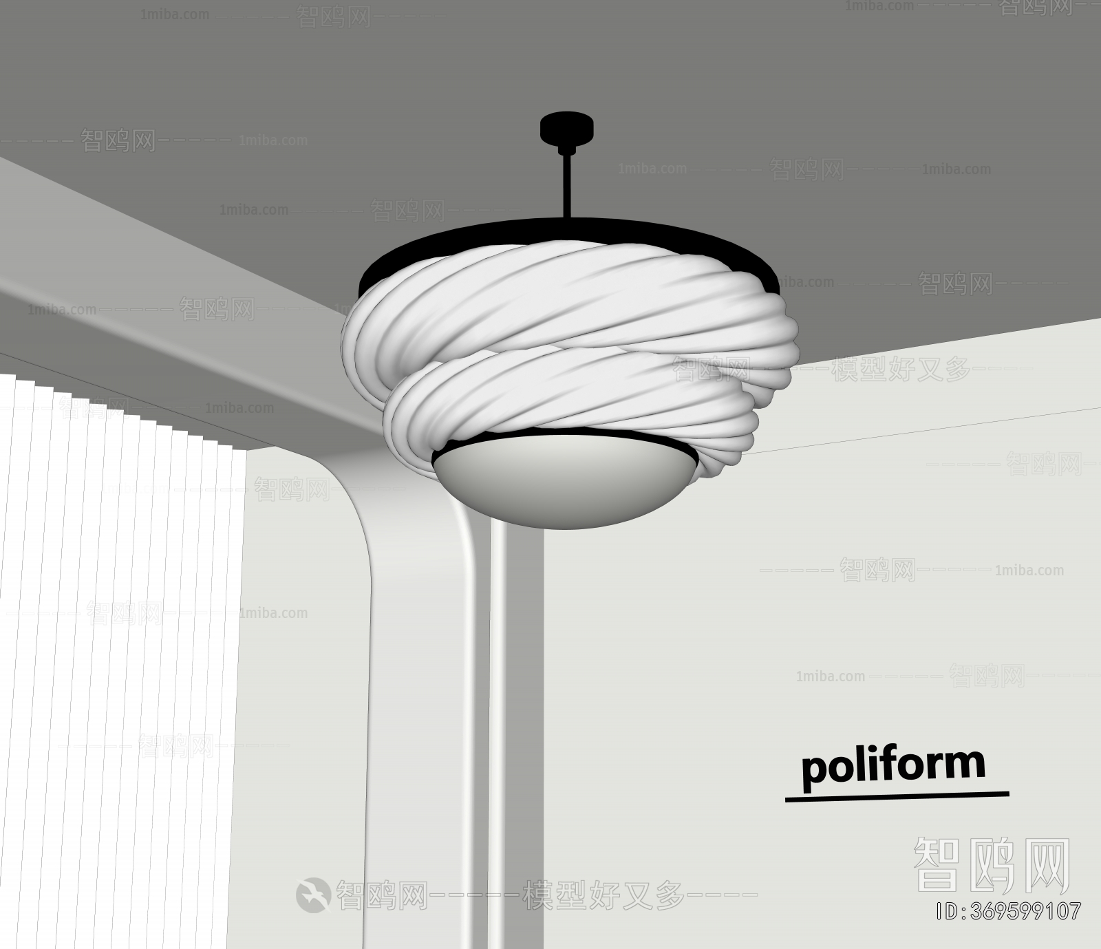 poliform现代奶油风吊灯