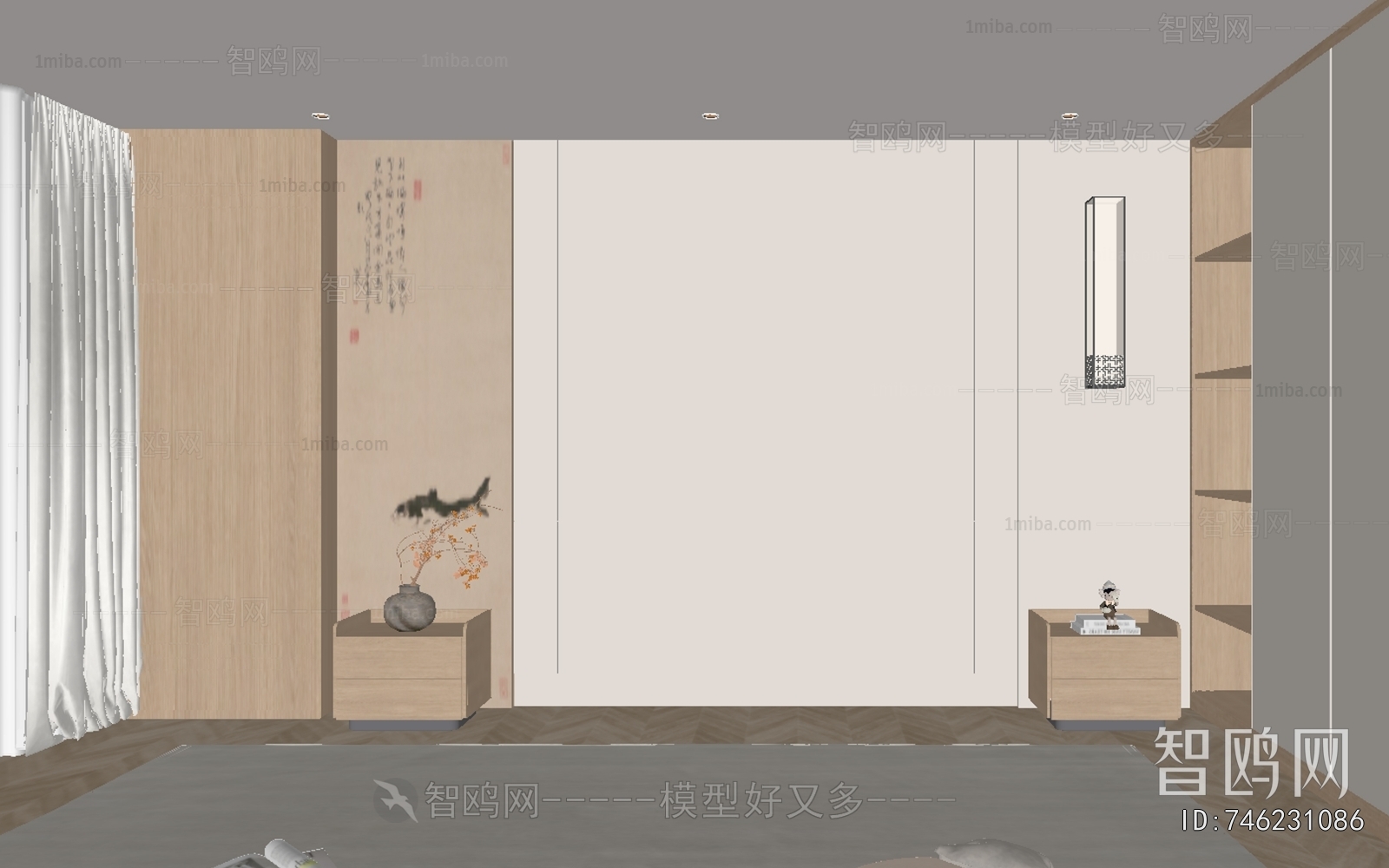 New Chinese Style TV Wall