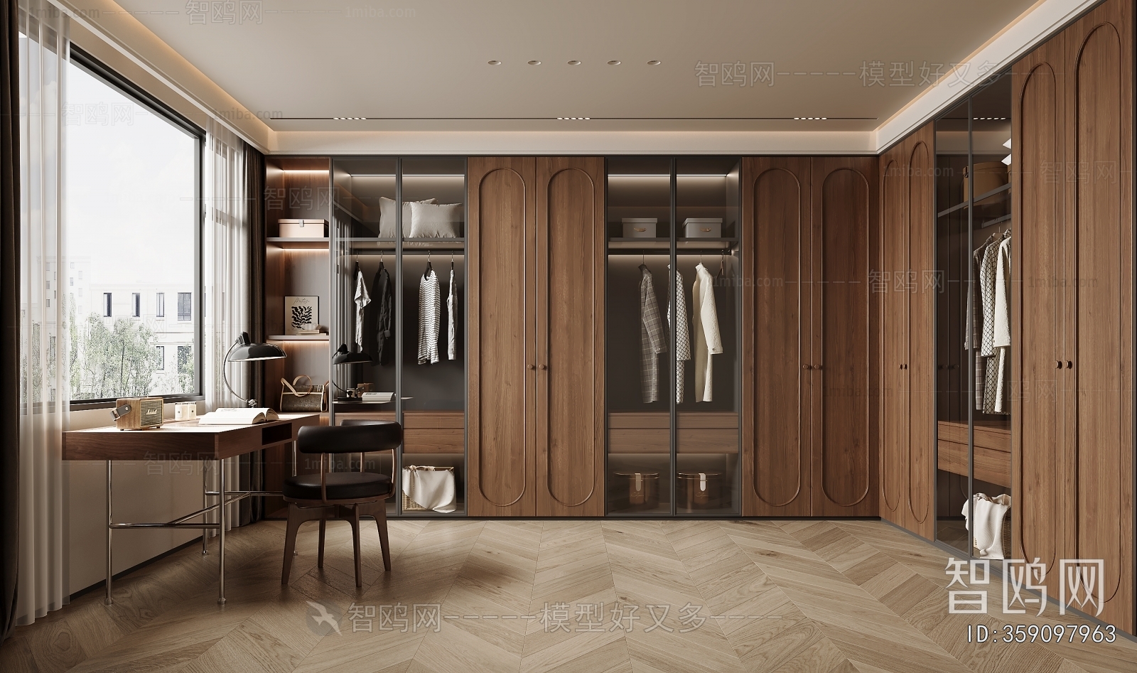 Modern Clothes Storage Area