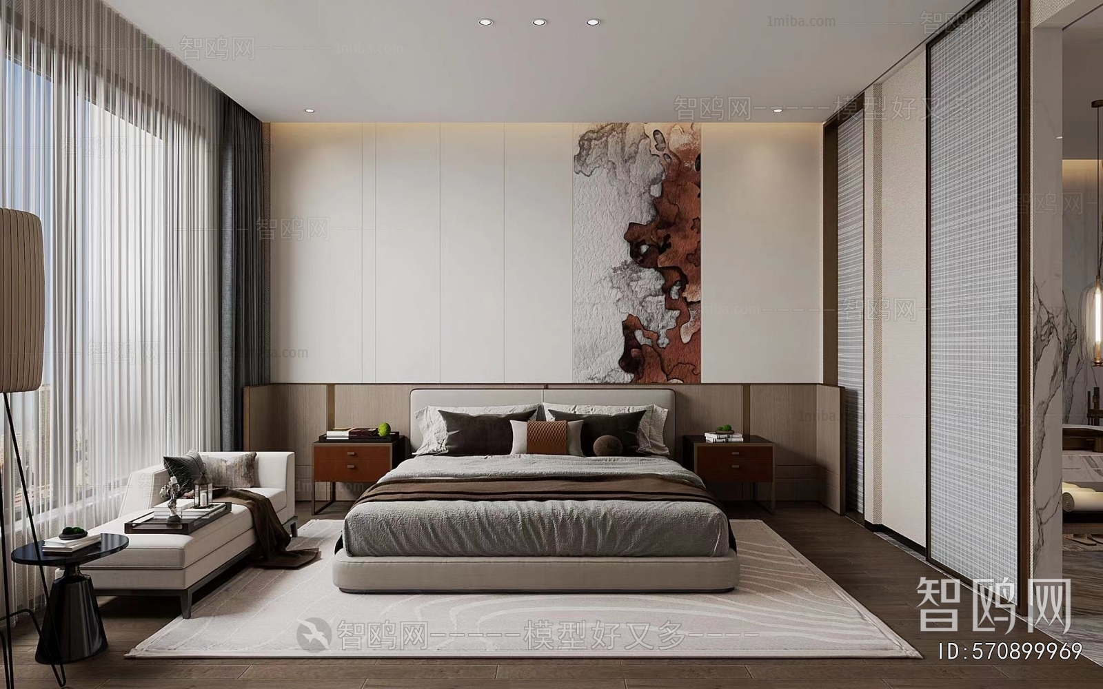 New Chinese Style Bedroom