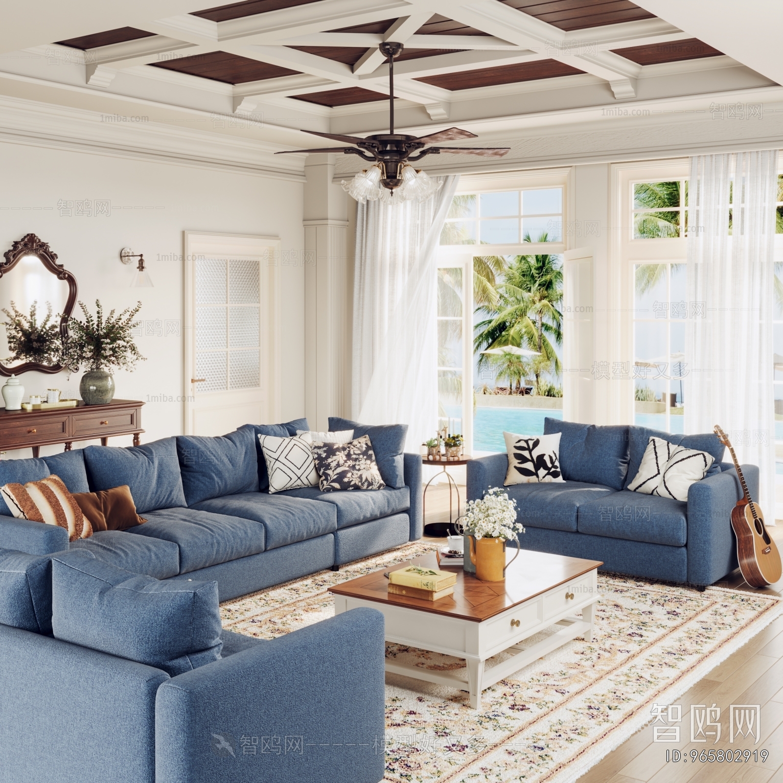 American Style A Living Room