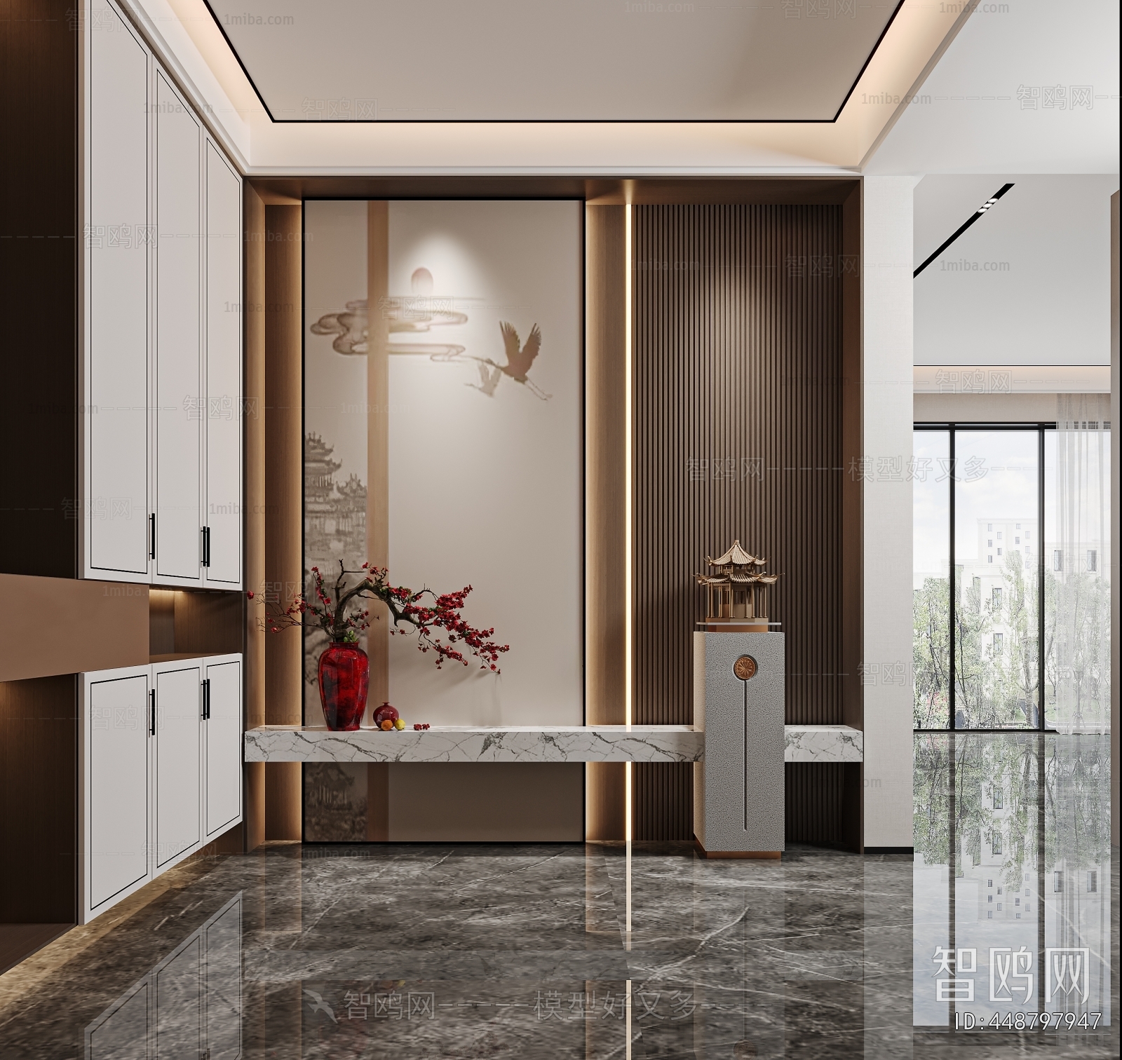 New Chinese Style Hallway