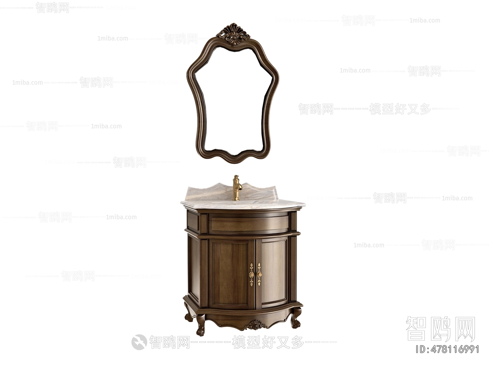 European Style Bathroom Cabinet