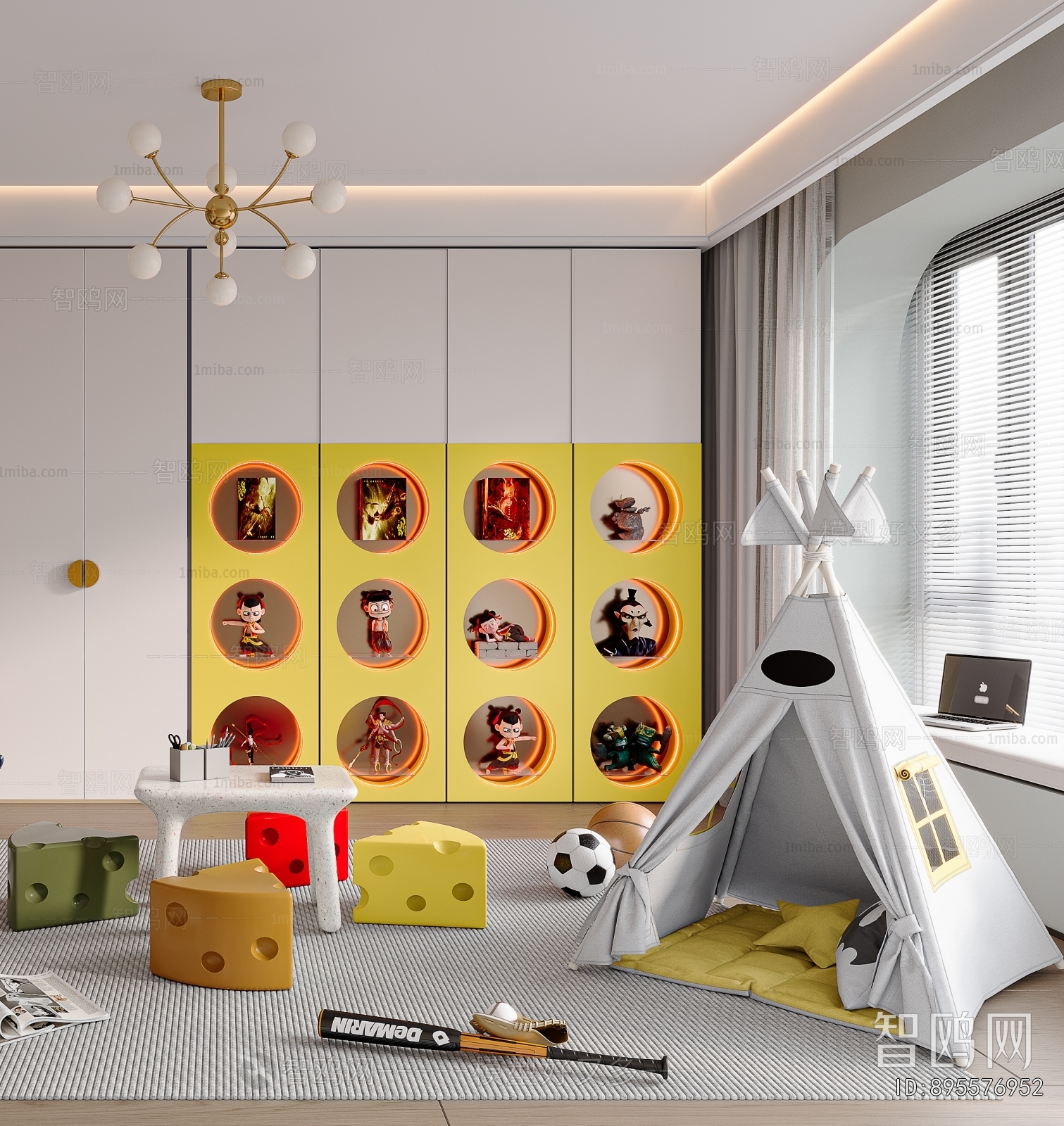 Modern Children's Room Activity Room