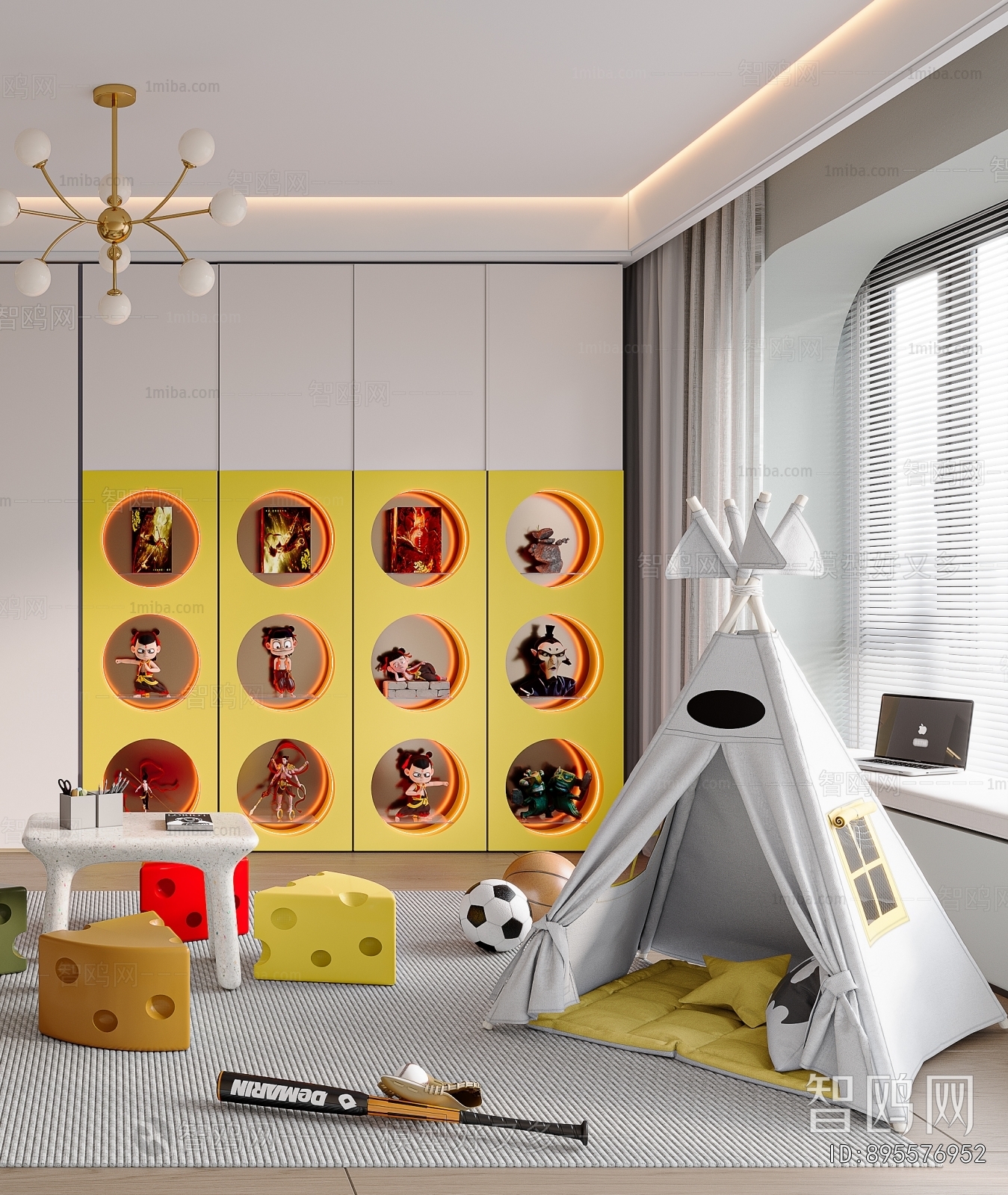 Modern Children's Room Activity Room